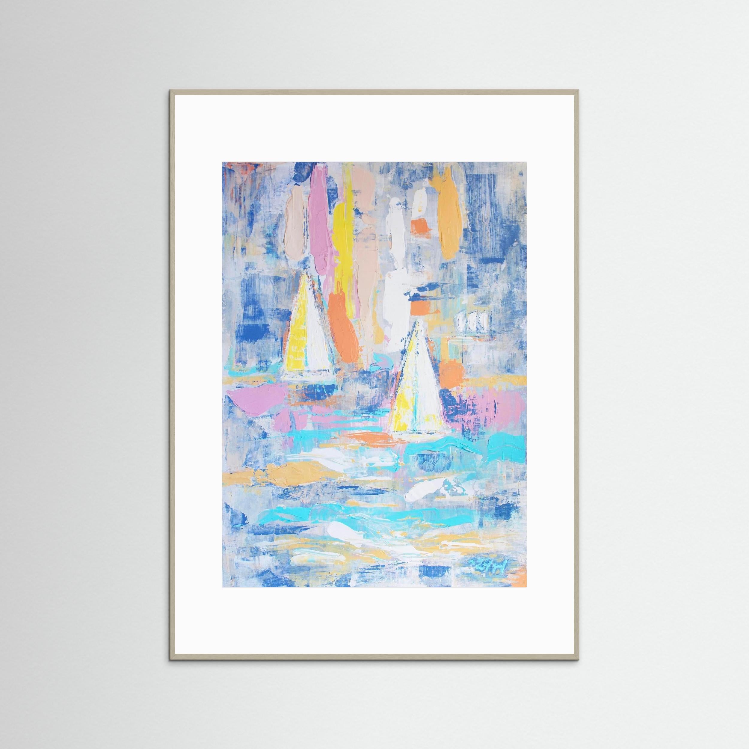Fine Art Paper Print: "Sailing boats"