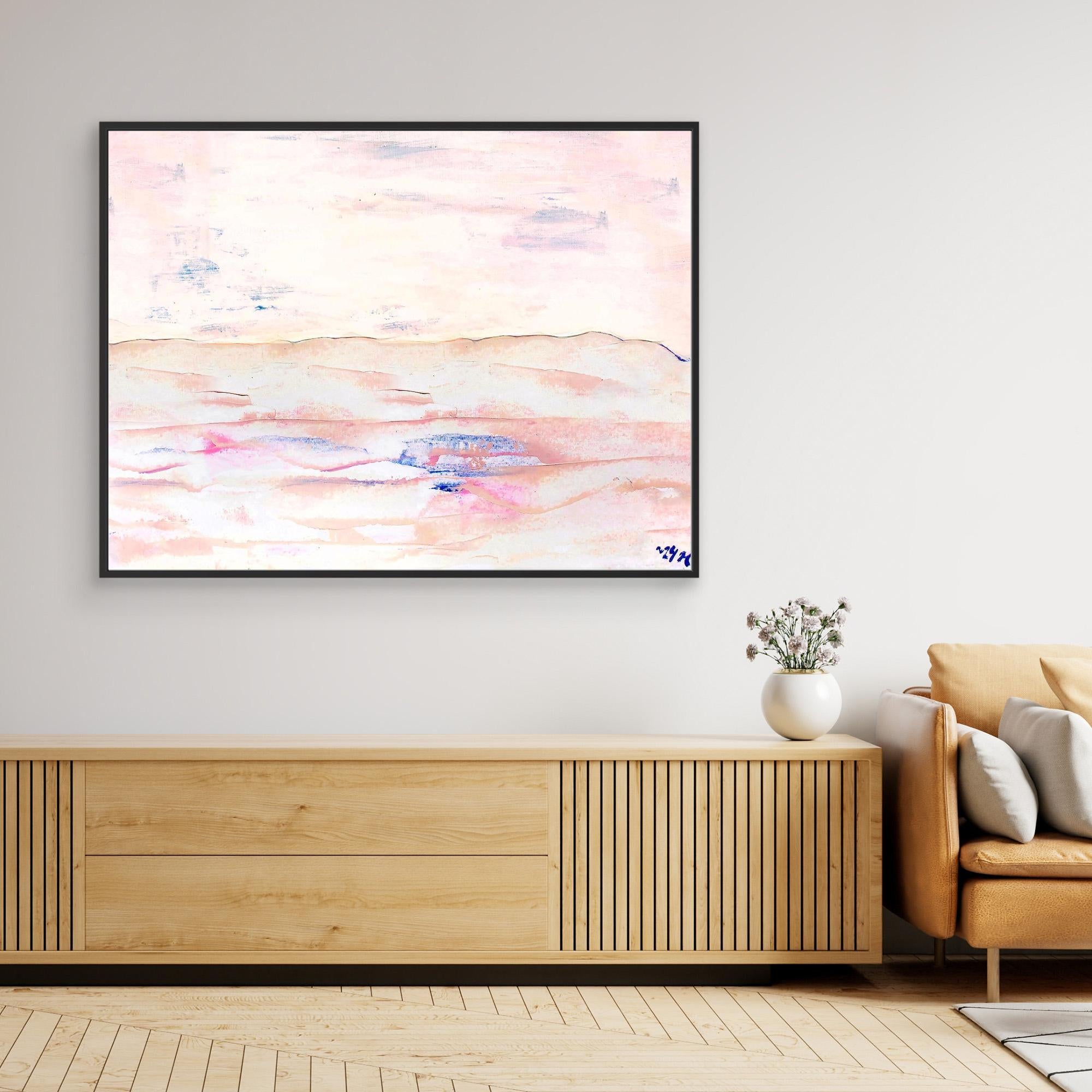 Canvas Print: "White sand beach" dusty pink