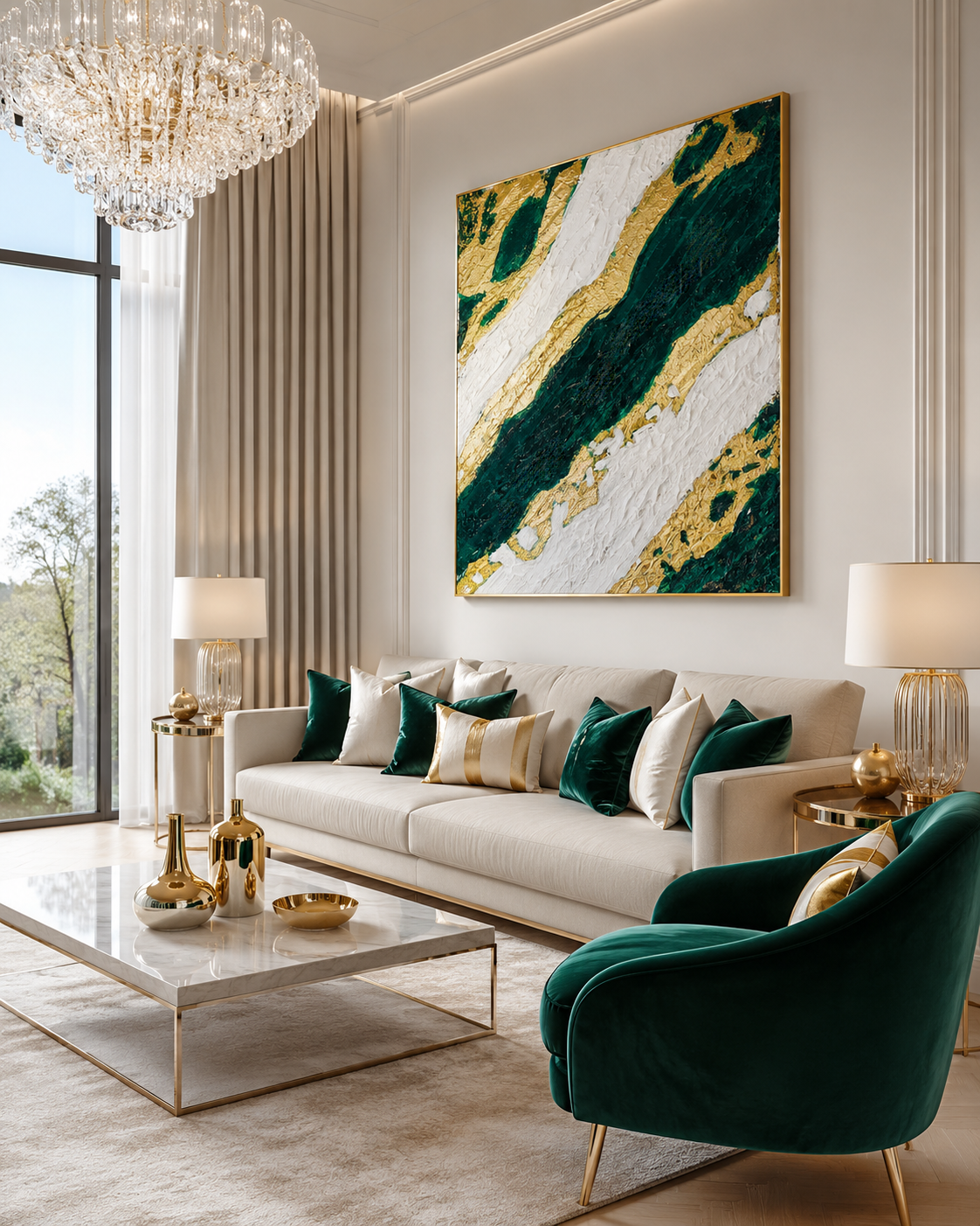 Canvas Print: "The Green Emerald"