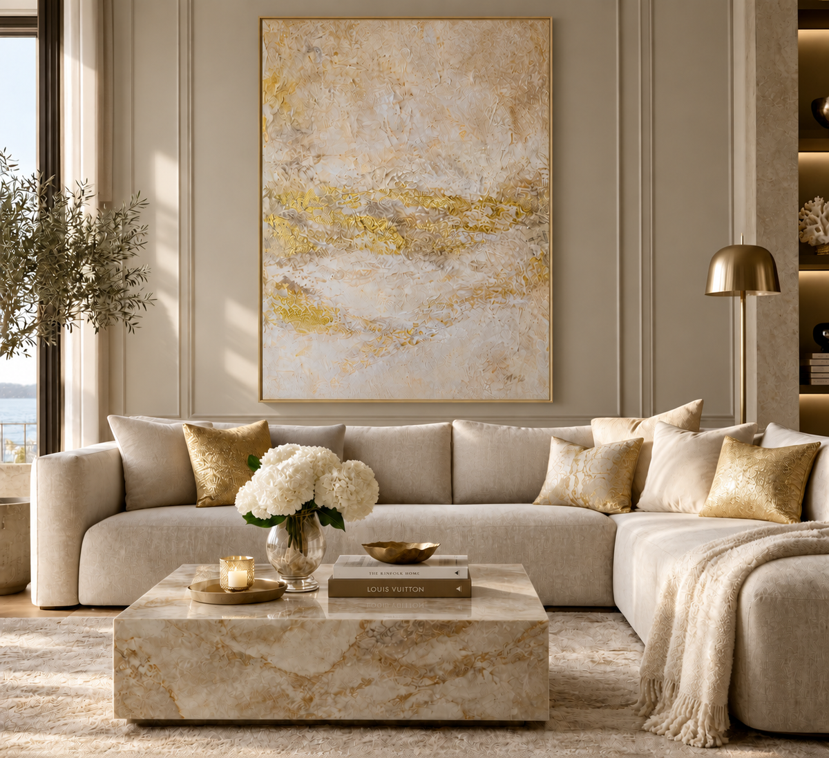 Canvas Print: "Golden Tides"