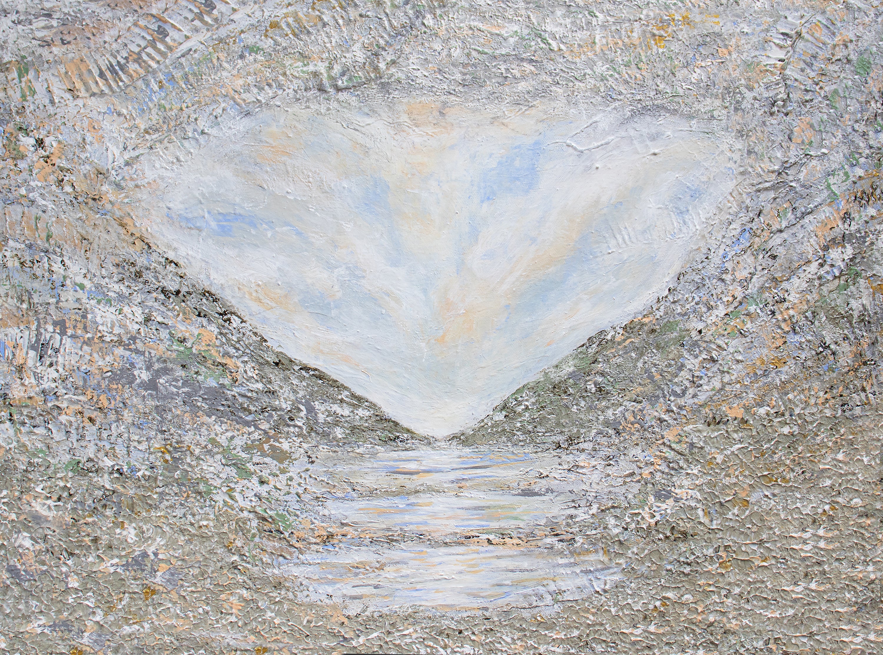 Höga kusten – Original Abstract Acrylic Painting 70×50 cm