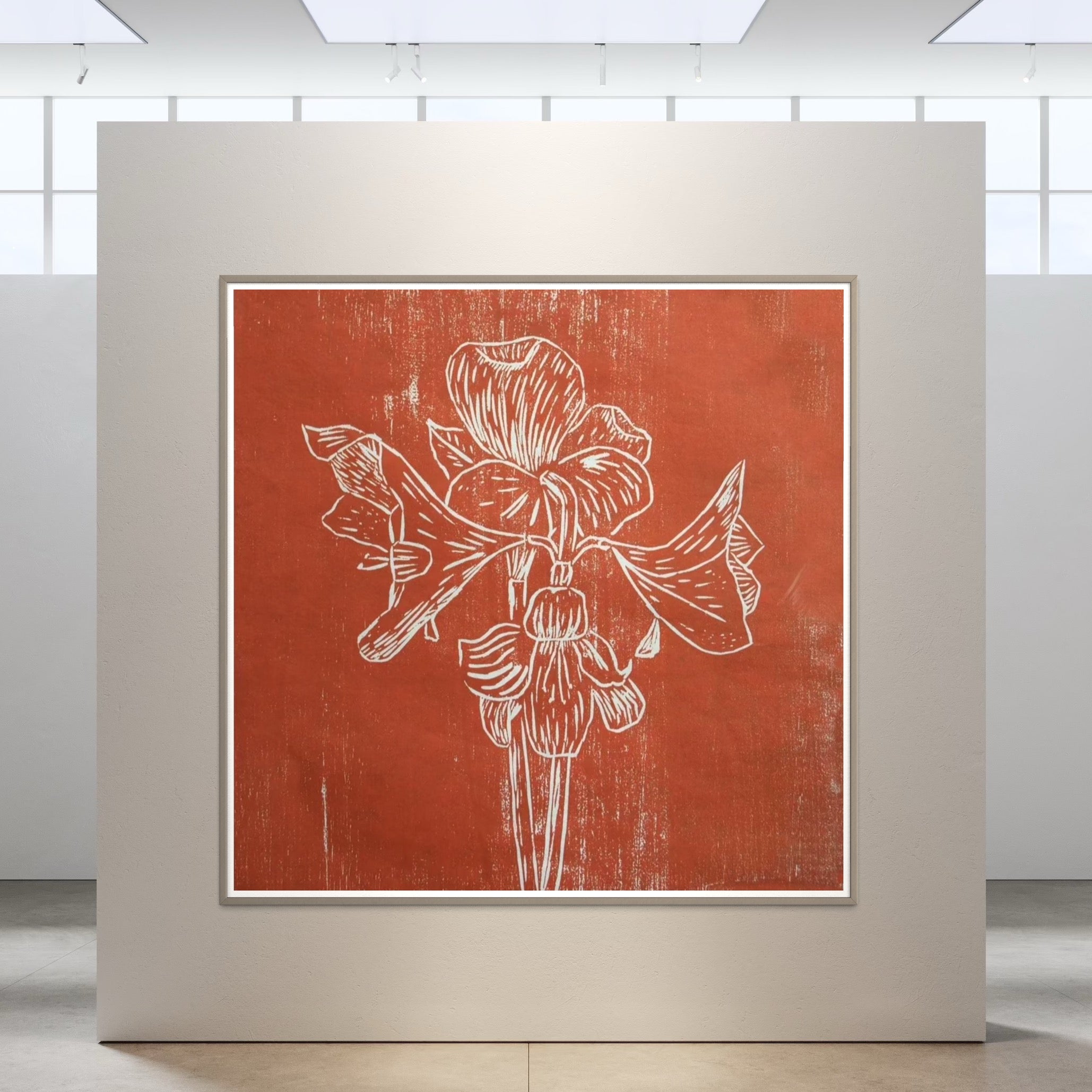 Canvas Print: " Red Amaryllis"