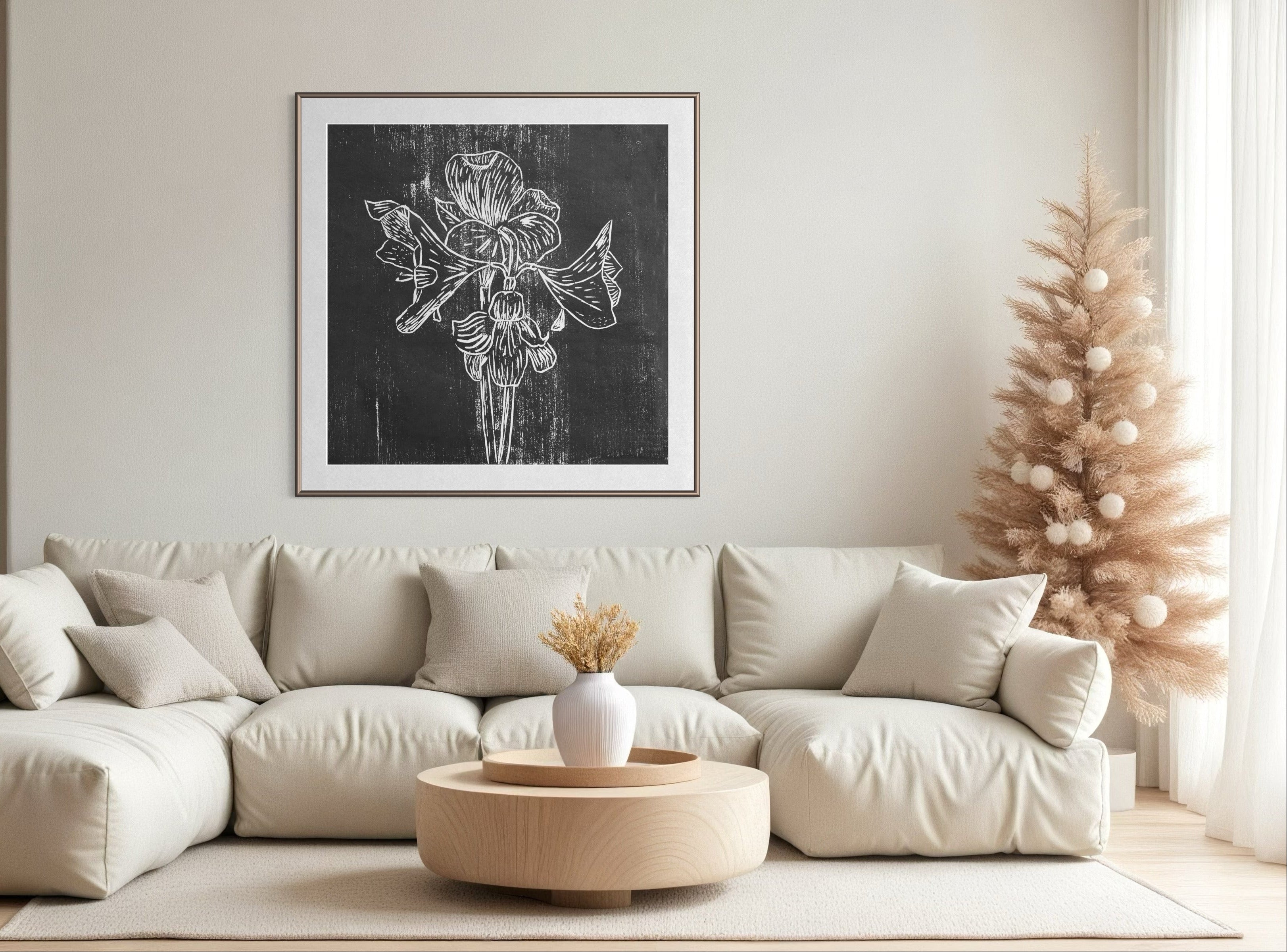 Fine Art Paper Print: "Black Amaryllis"