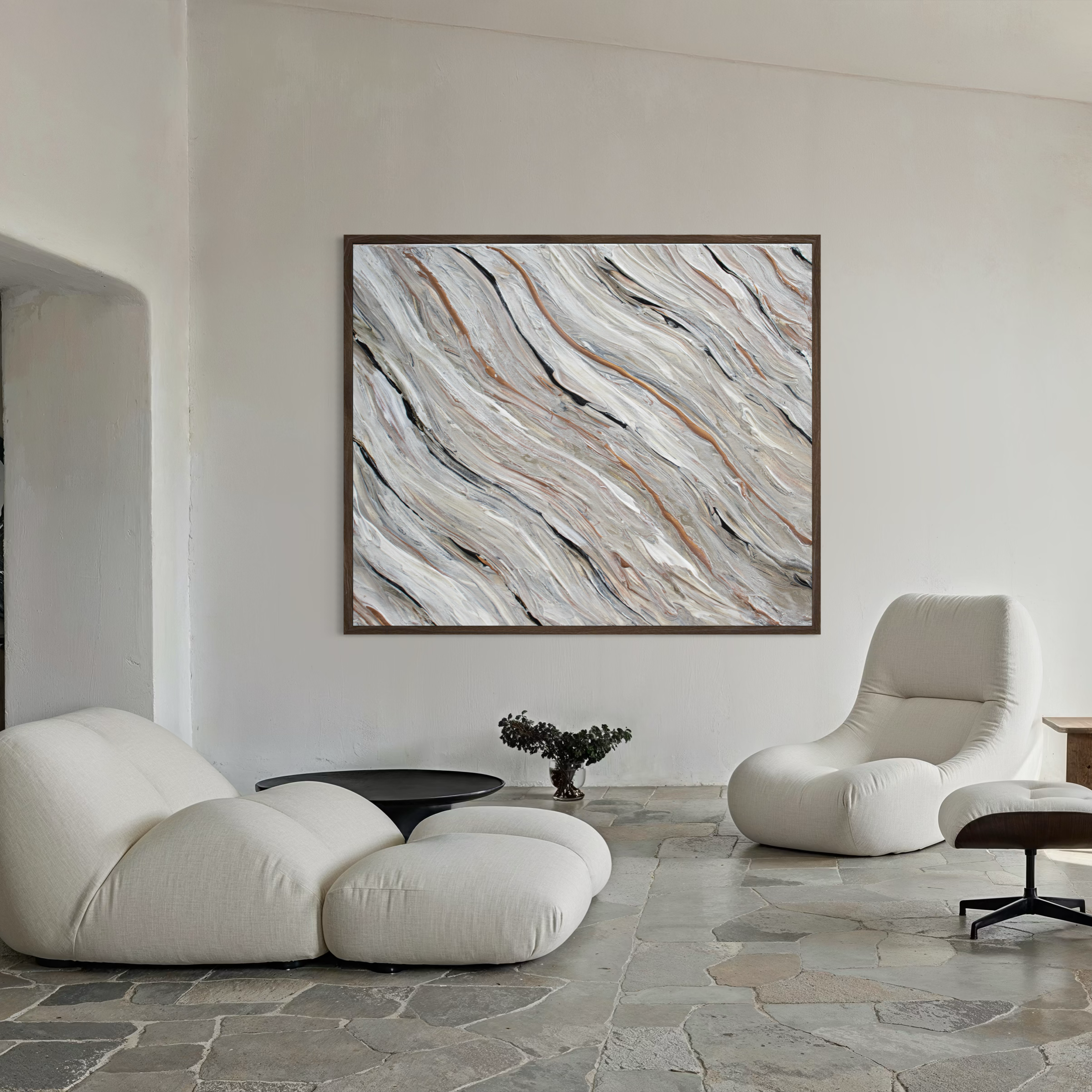 Canvas Print: "Beige Tide"