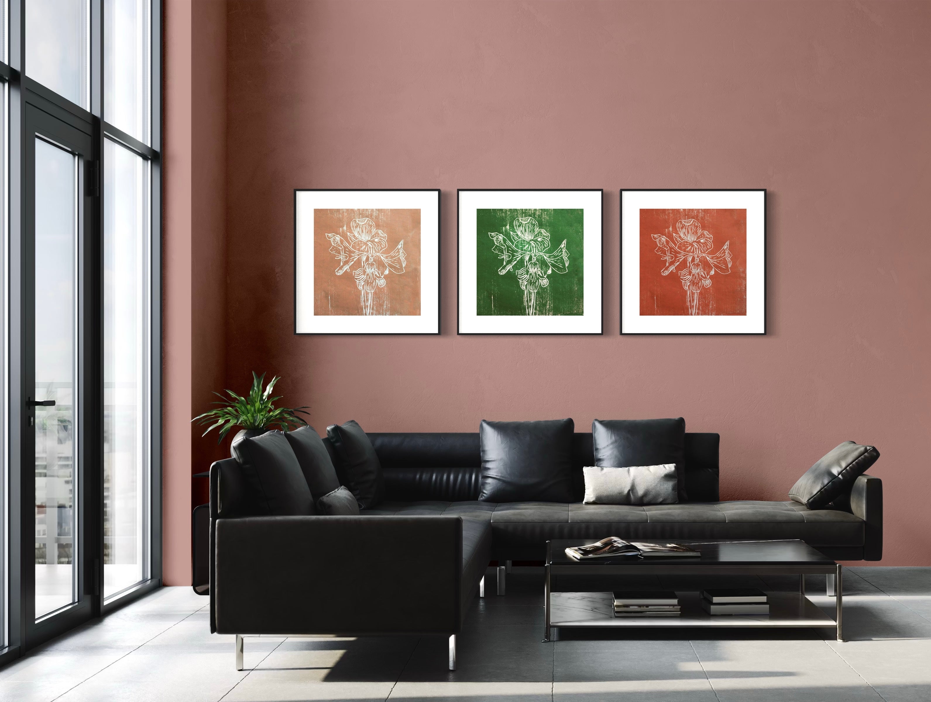 Fine Art Paper Print: "Black Amaryllis"