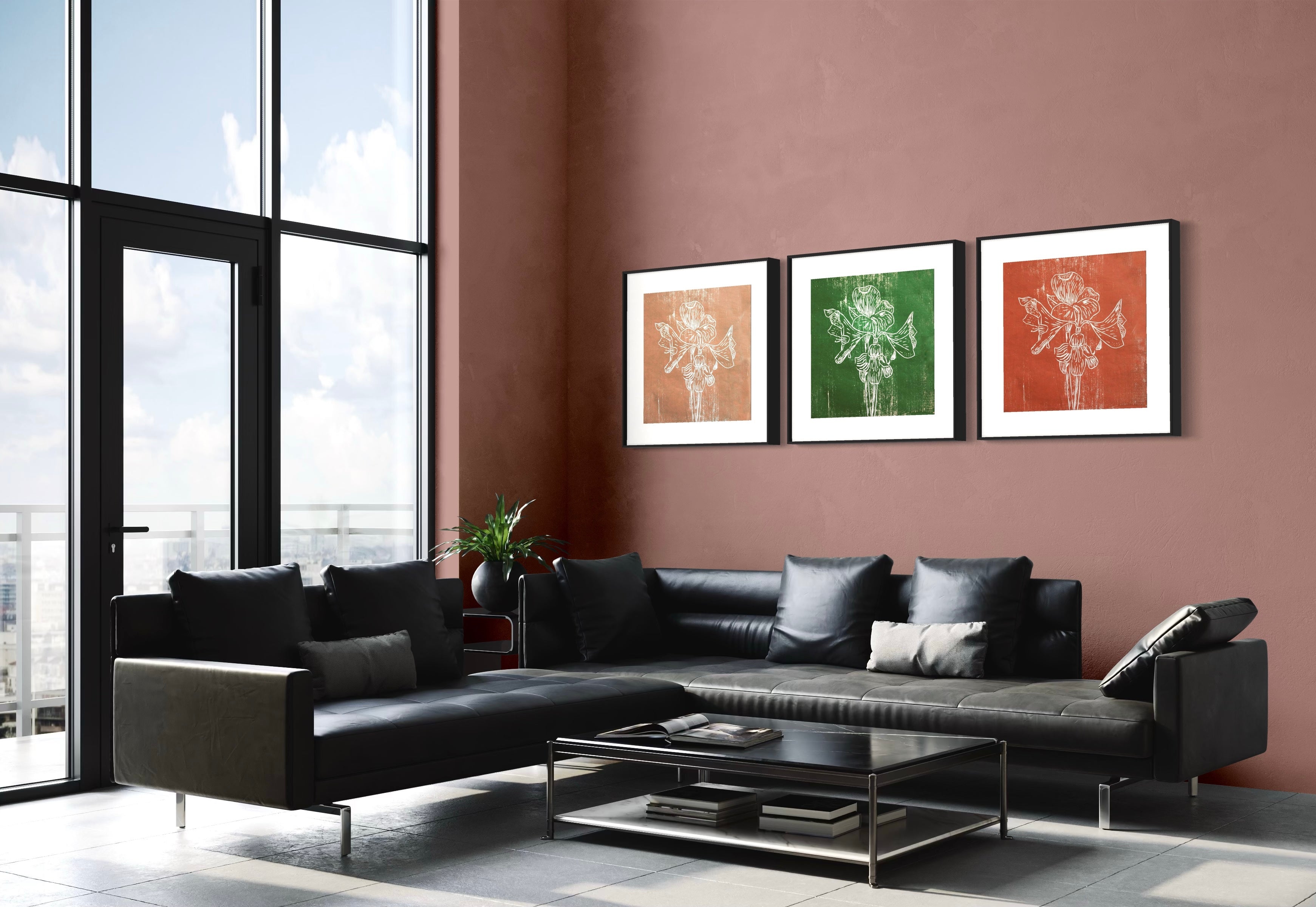 Fine Art Paper Print: "Black Amaryllis"