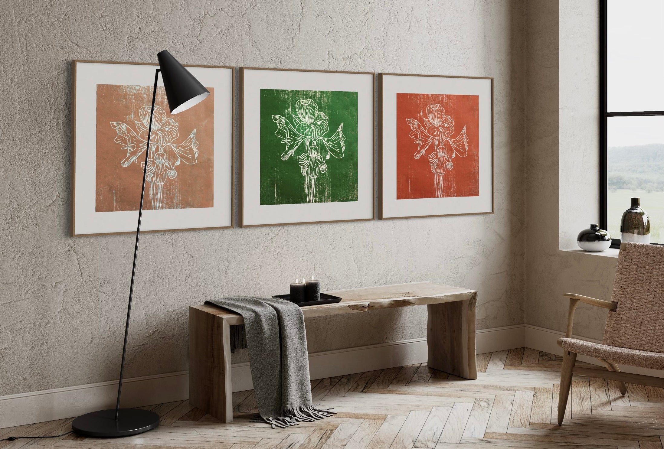 Fine Art Paper Print: "Black Amaryllis"