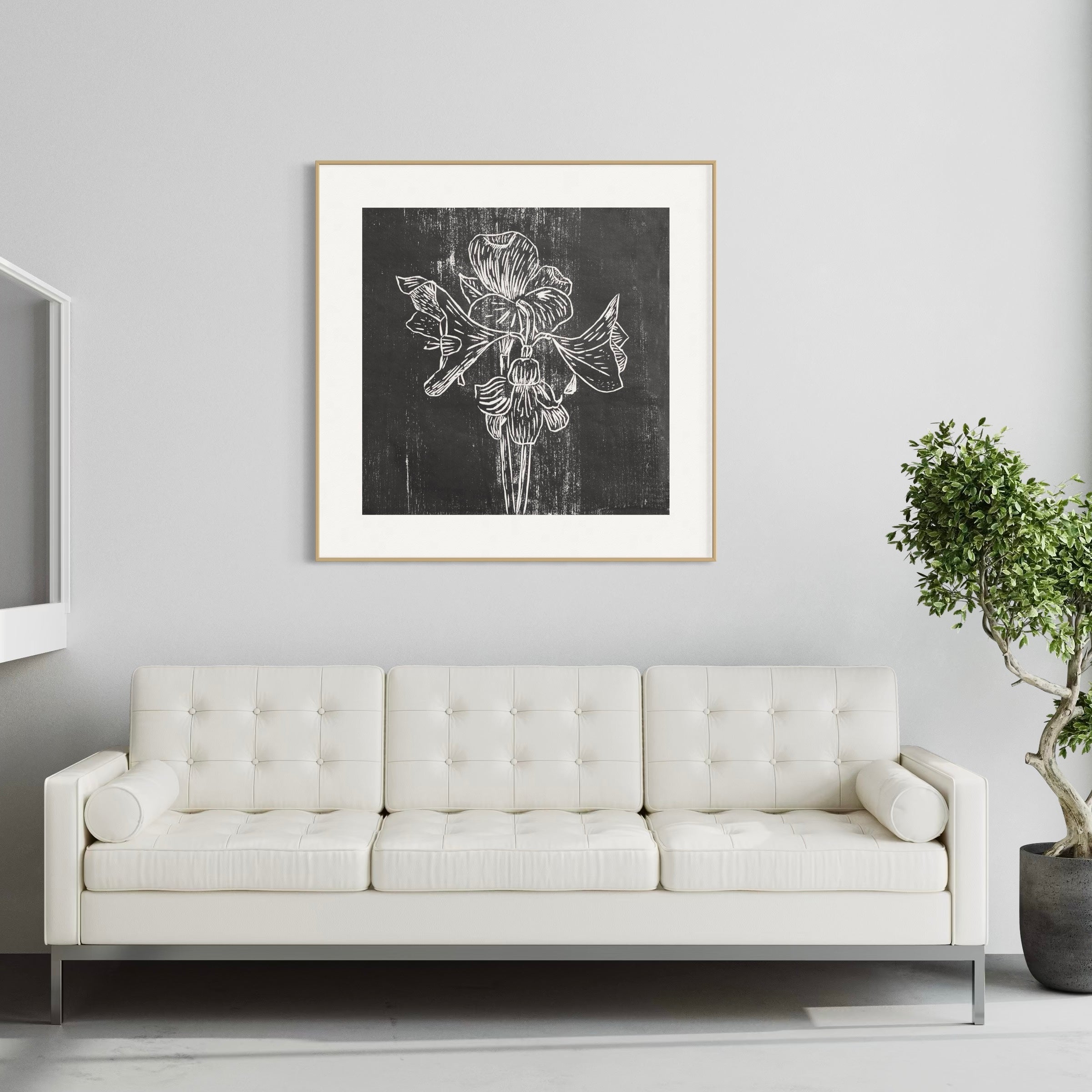 Fine Art Paper Print: "Black Amaryllis"