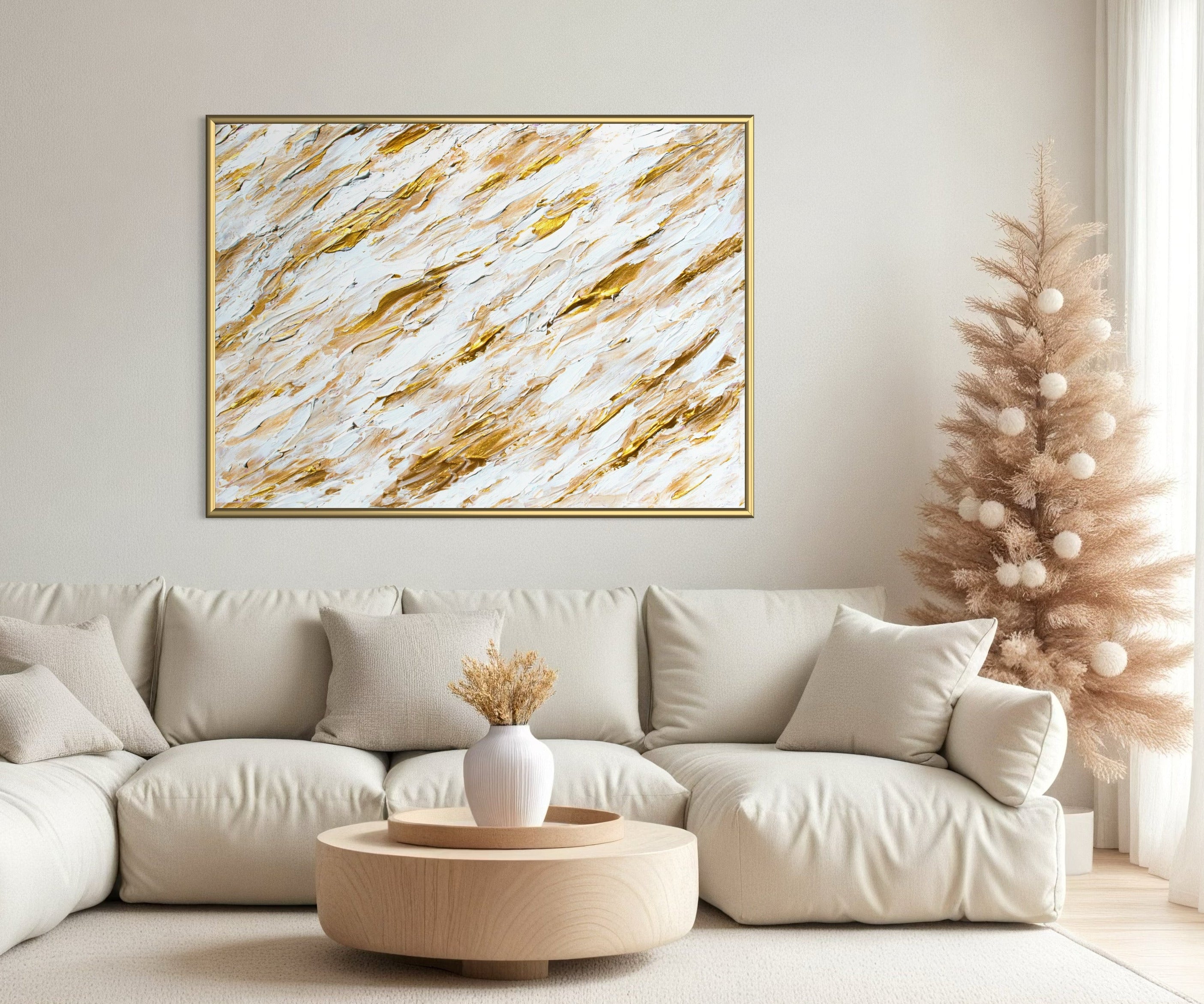 Canvas Print: "Splashing Gold"