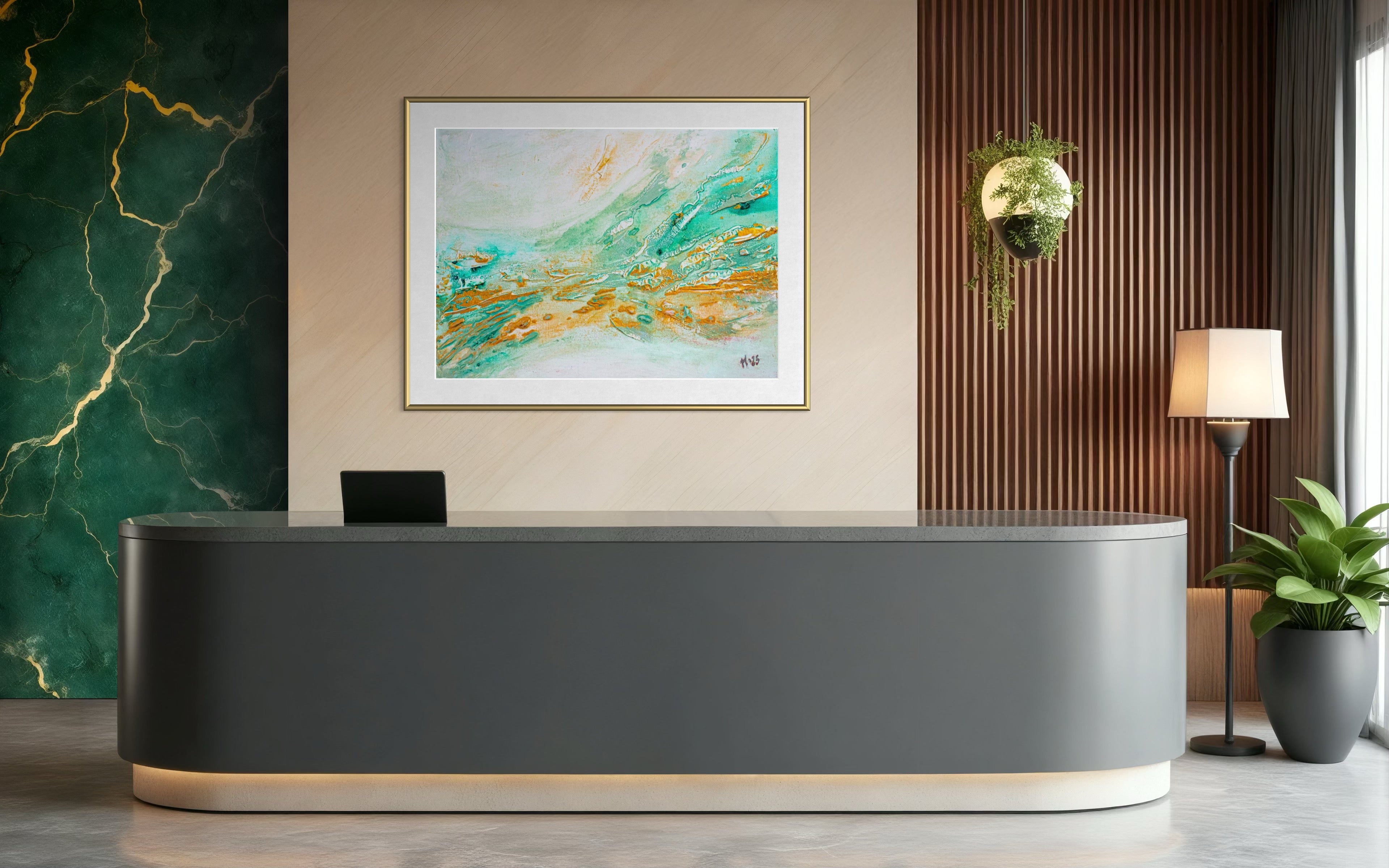 Canvas Print: "Golden current"