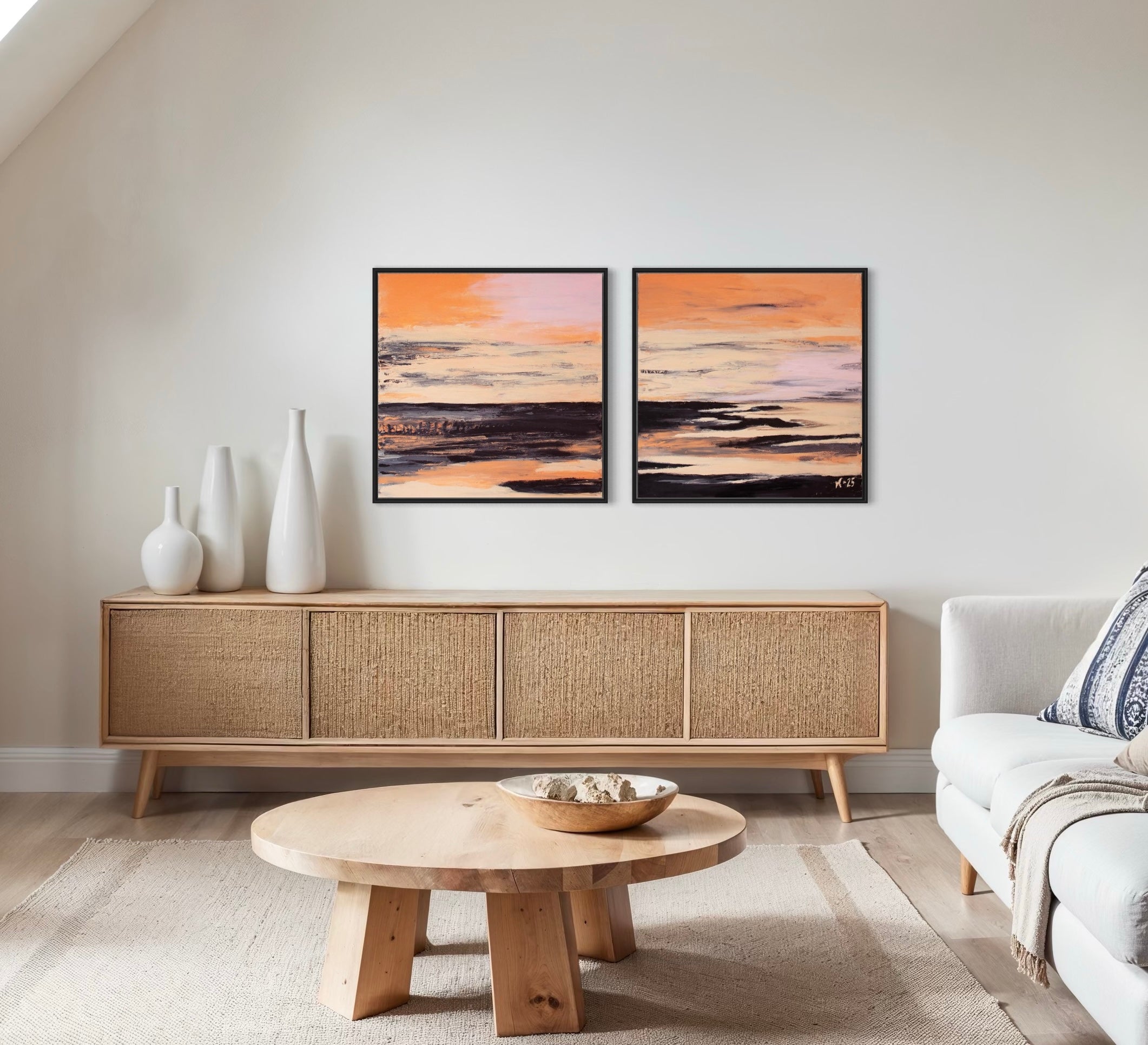 Canvas Print: Coral Beach piece 2