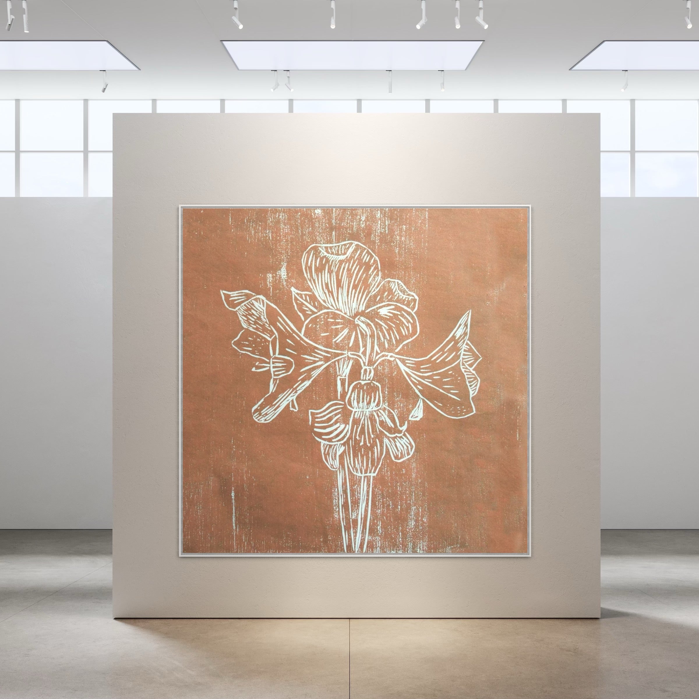 Canvas Print: "Brown Amaryllis"