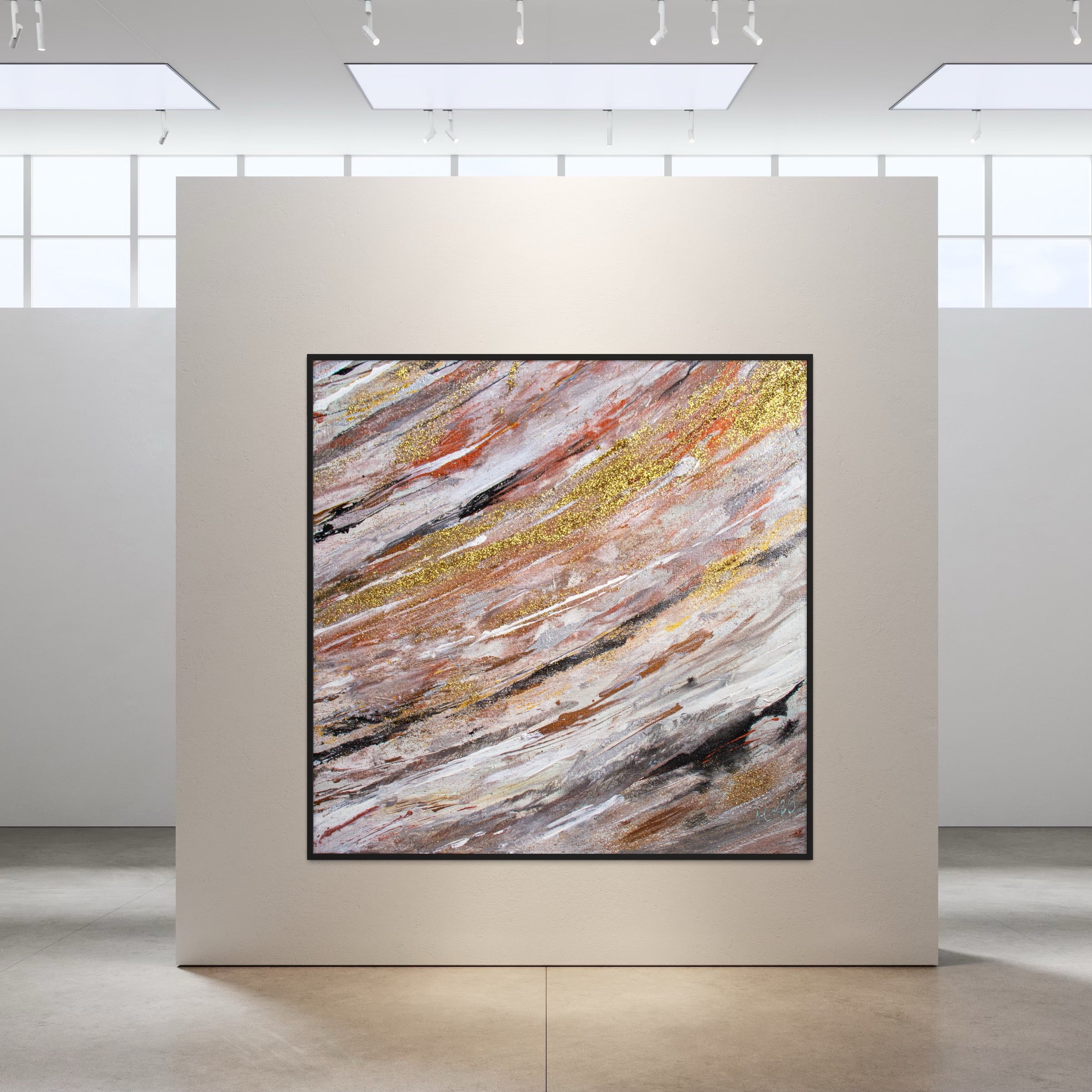 Canvas Print: " Golden wave" piece 2