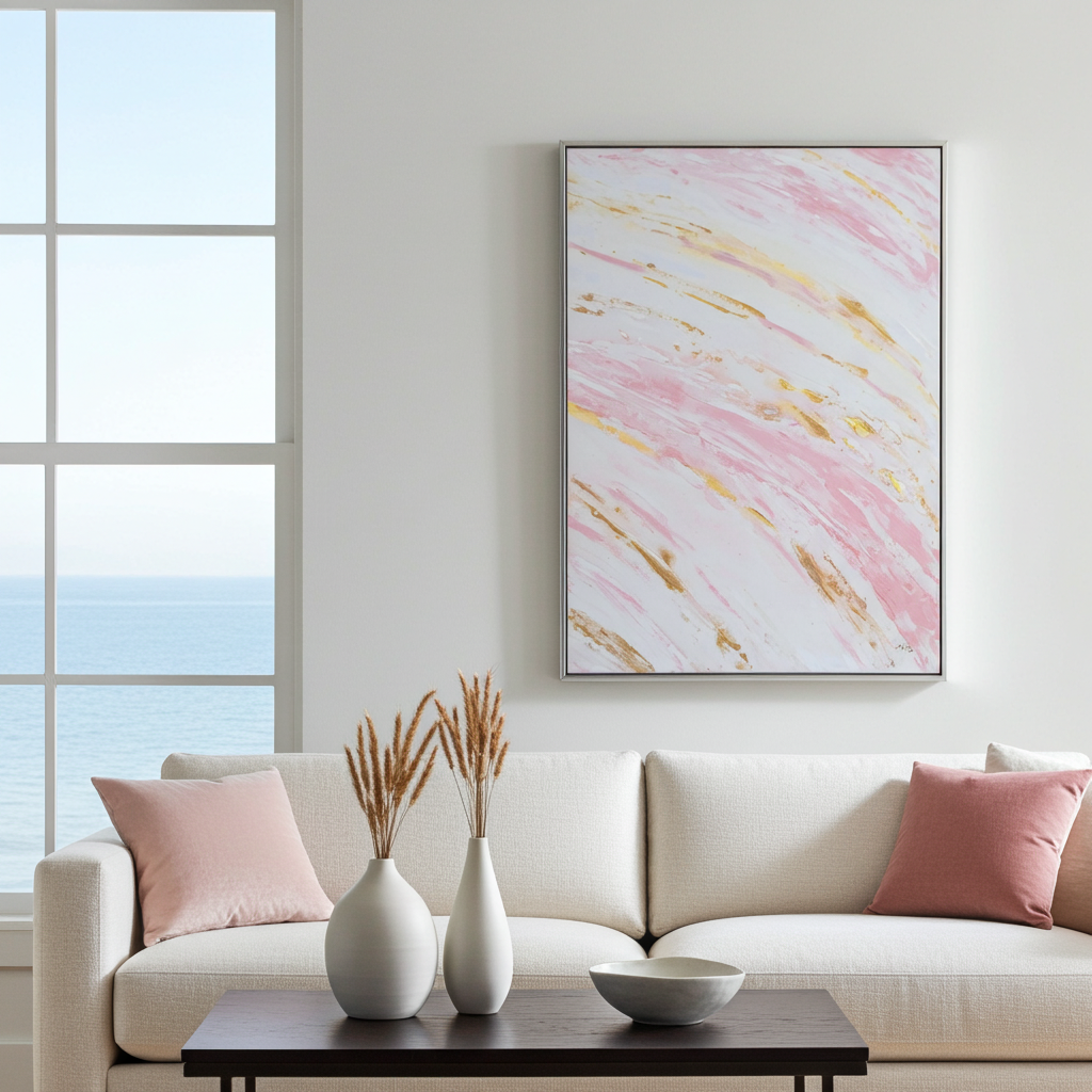 Fine Art Paper Print: "Blush Tides Piece 2"