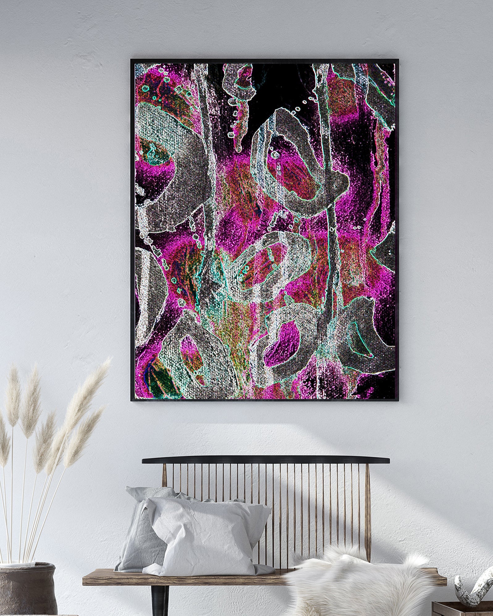 Canvas Print Abstract – Leopard Glow | Swedish Wall Art
