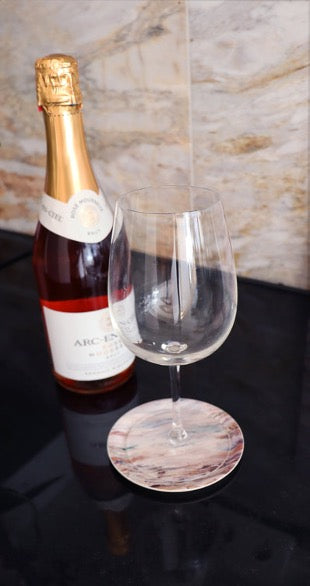 Underlägg "Silver daylight rosé"