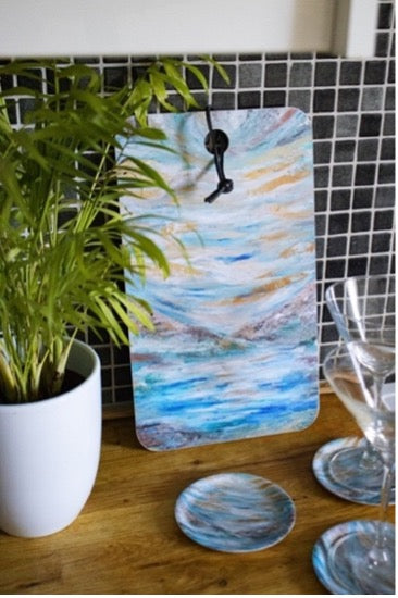 Skärbräda "Jag är i himlen" 