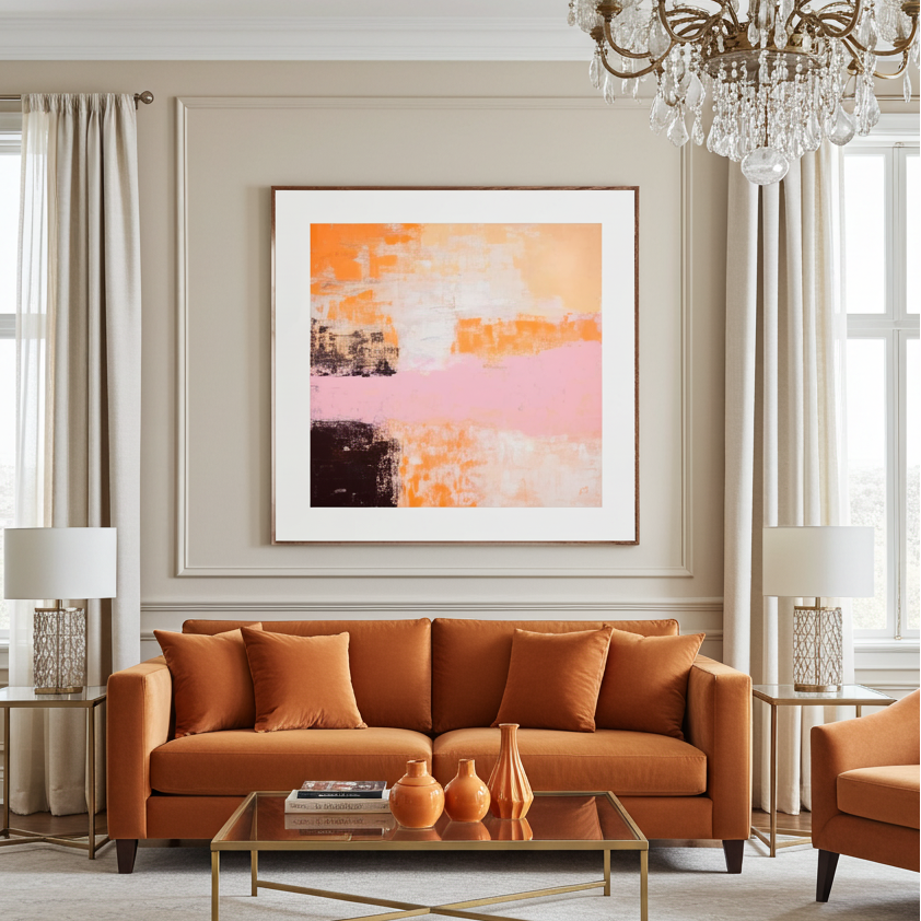 Fine Art Paper Print: "Coral Sunset"