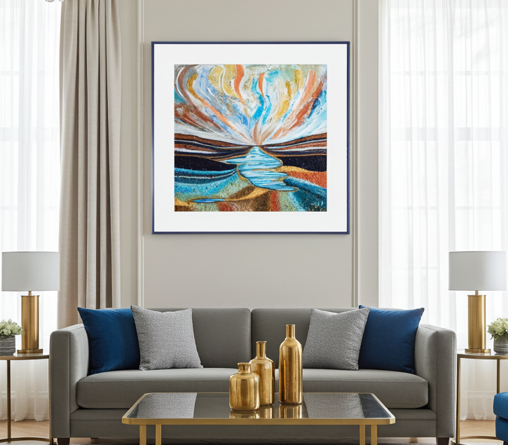 Fine Art Paper Print: "Magic ocean"