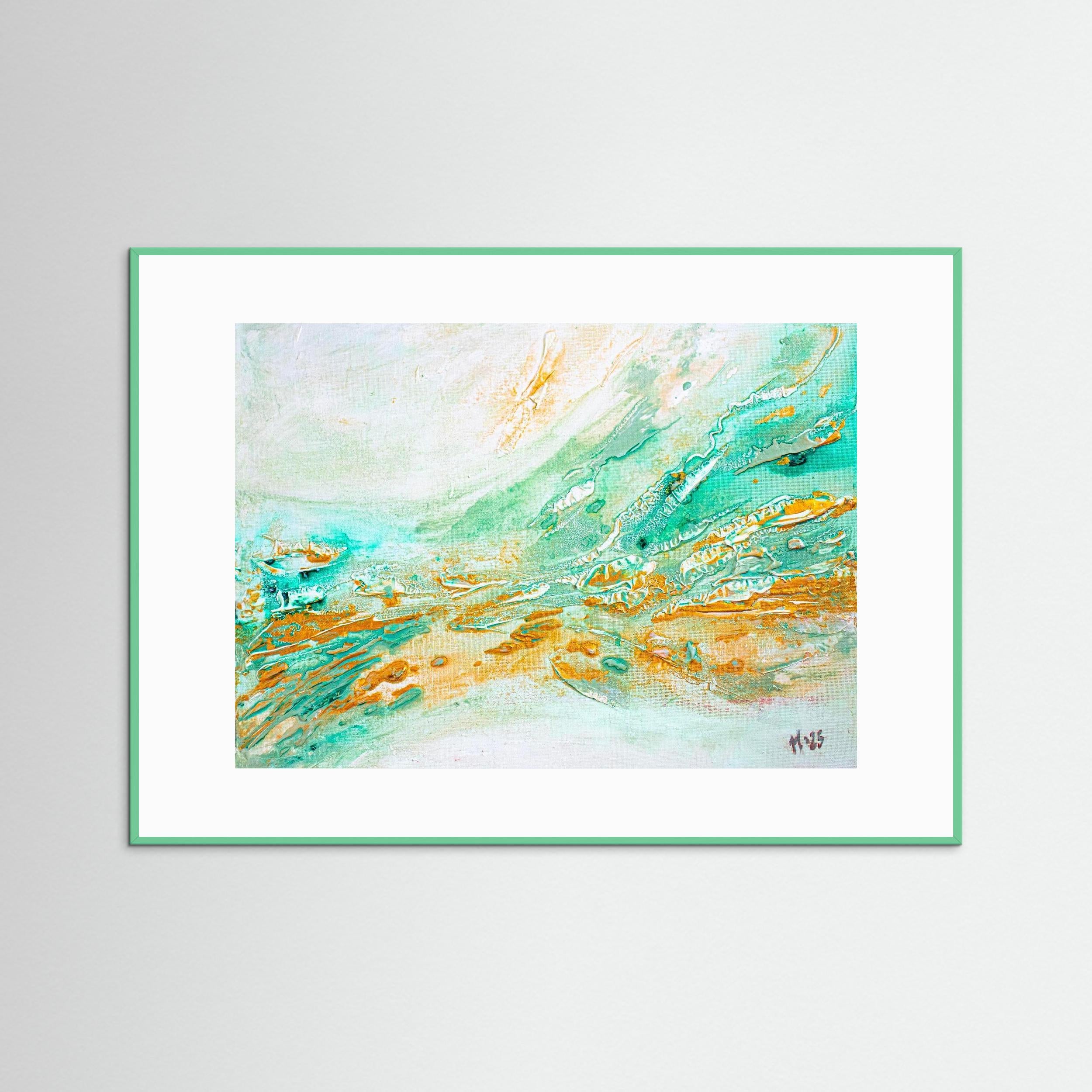 Fine Art Paper print: "Golden current"