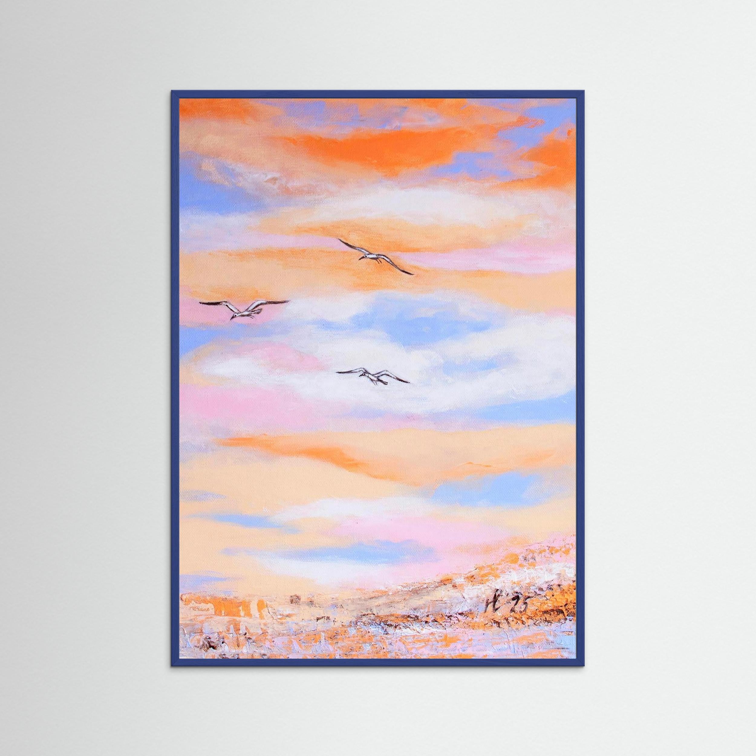 Fine Art Paper Print: Free as a bird piece 2 