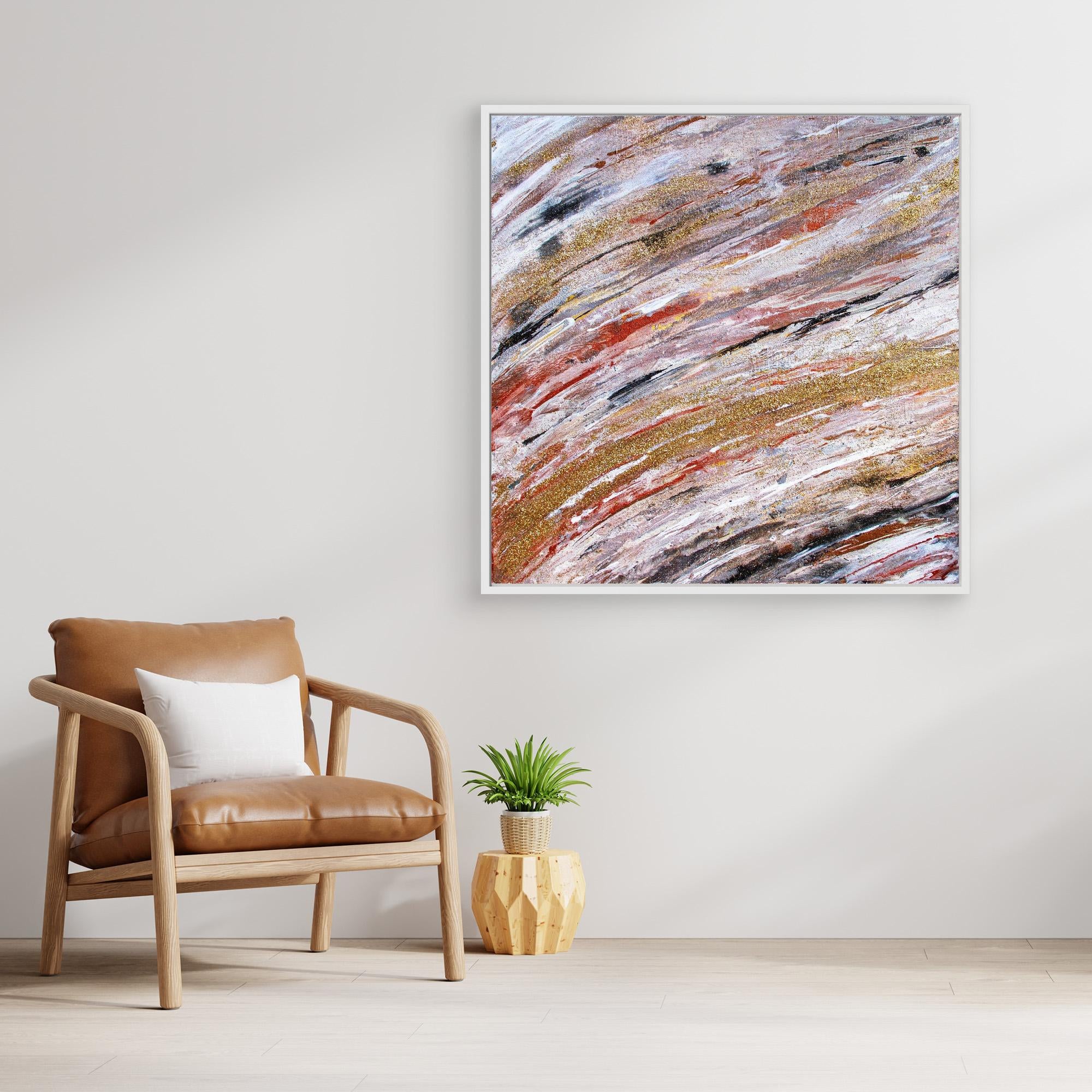 Canvas Print: " Golden wave" piece 1 