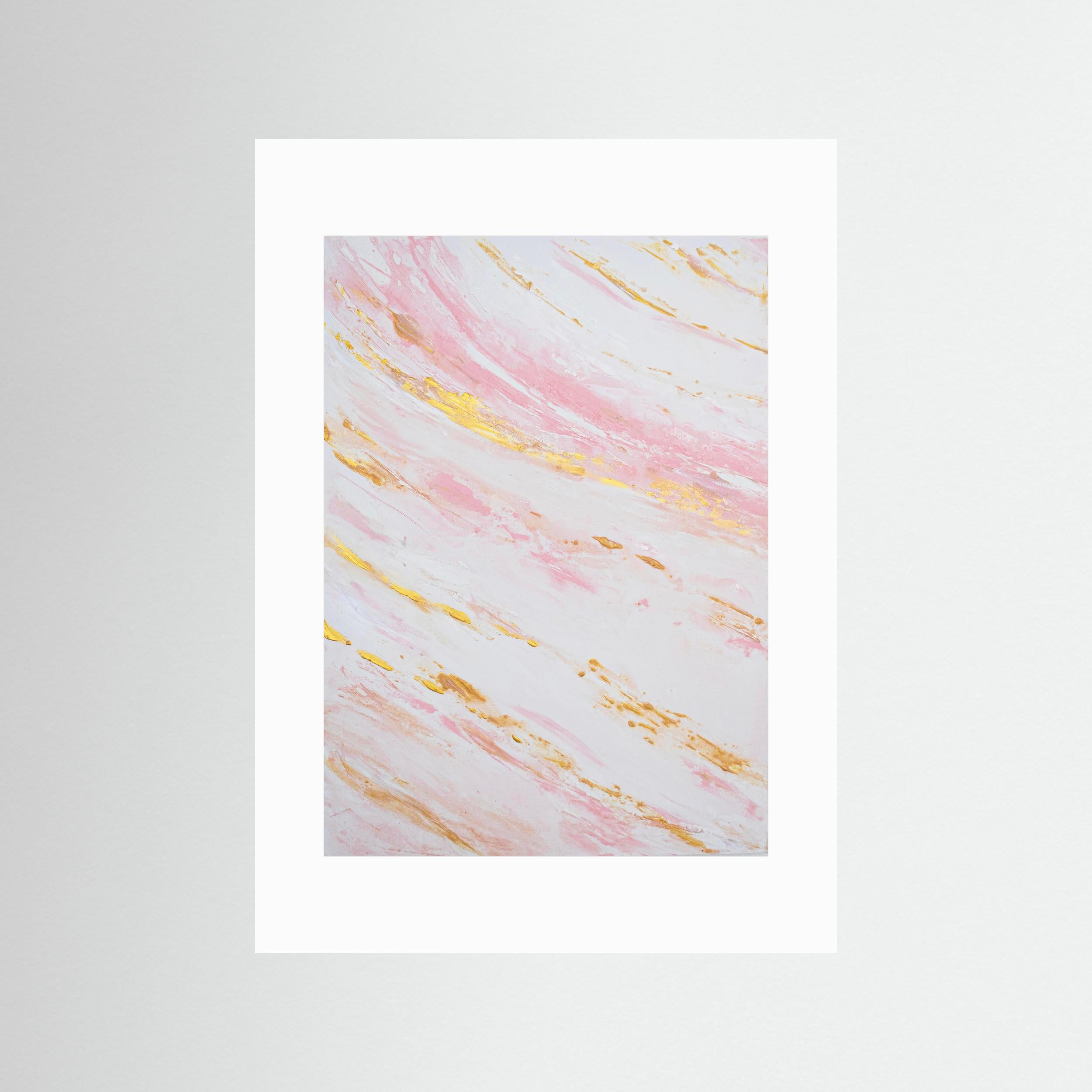Fine Art Paper Print: "Blush Tides Piece 1"