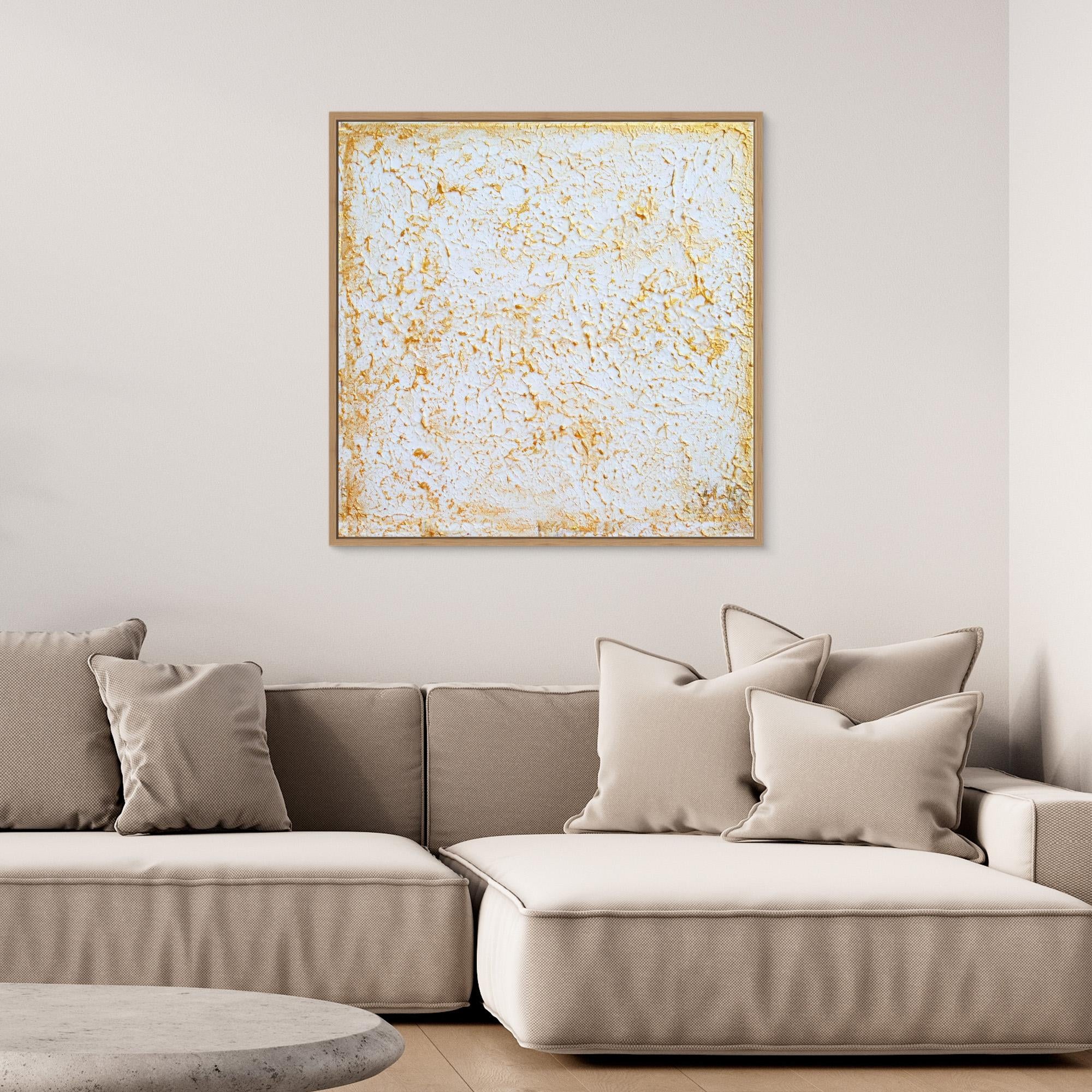 Canvas Print: "Organic 3D gold painting"