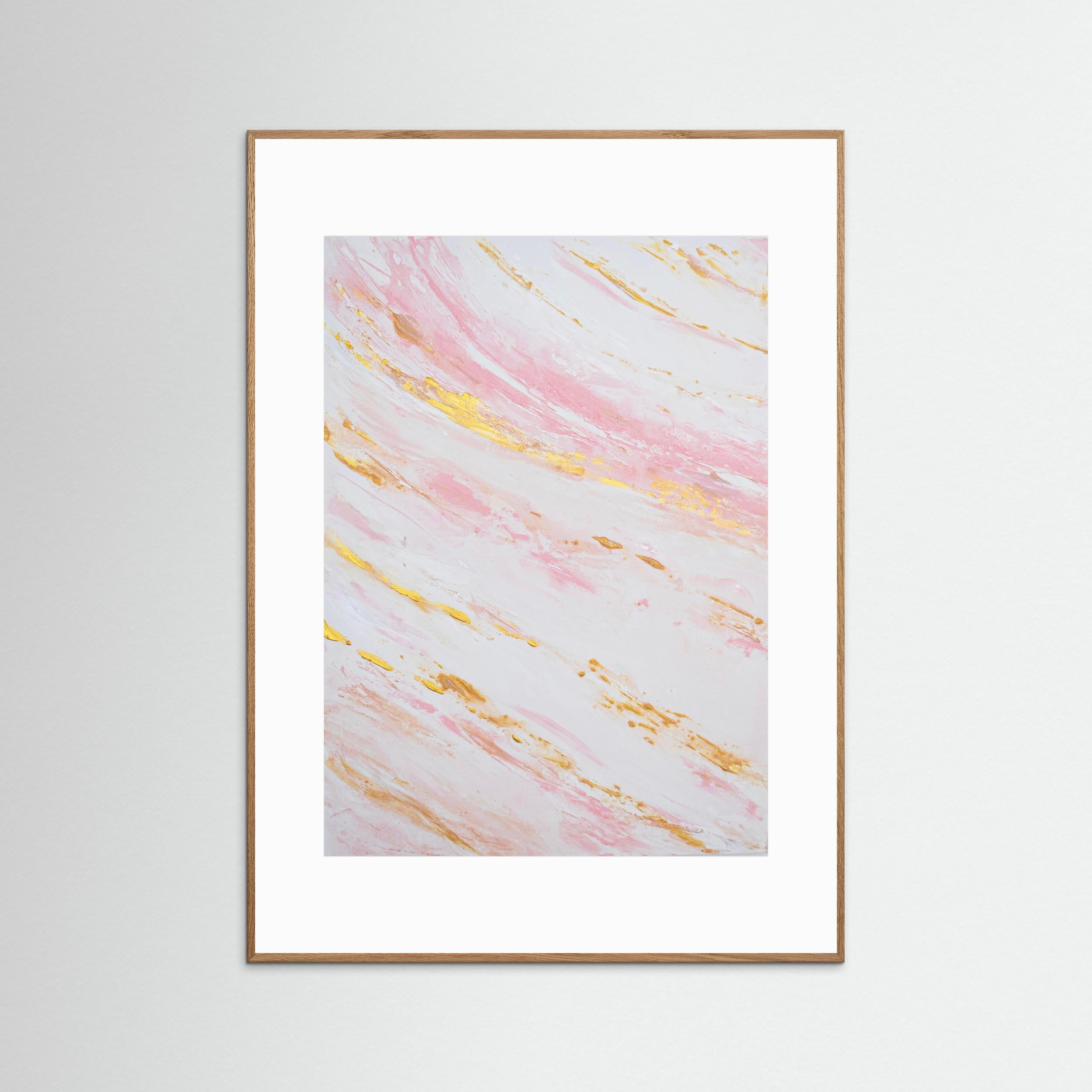 Fine Art Paper Print: "Blush Tides Piece 1"