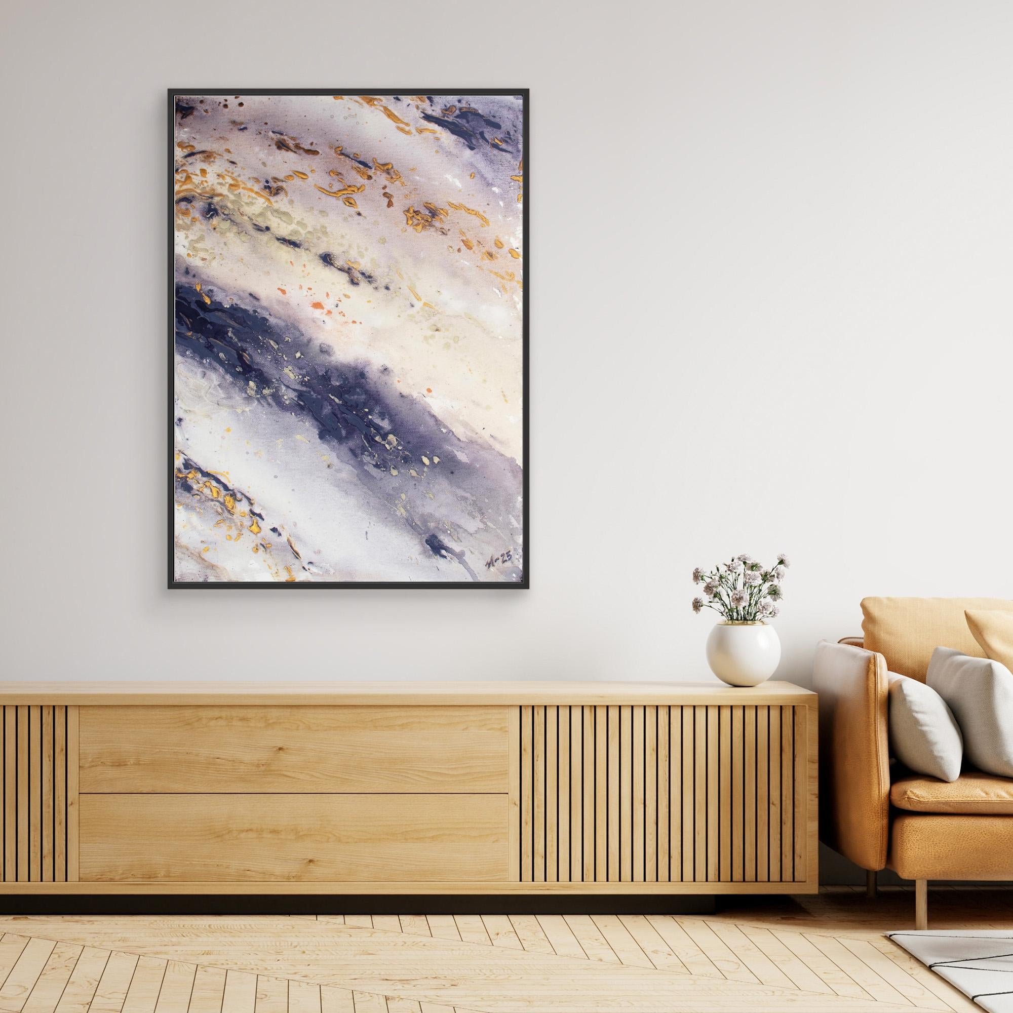 Canvas Print: "Marble Wave" piece 1 