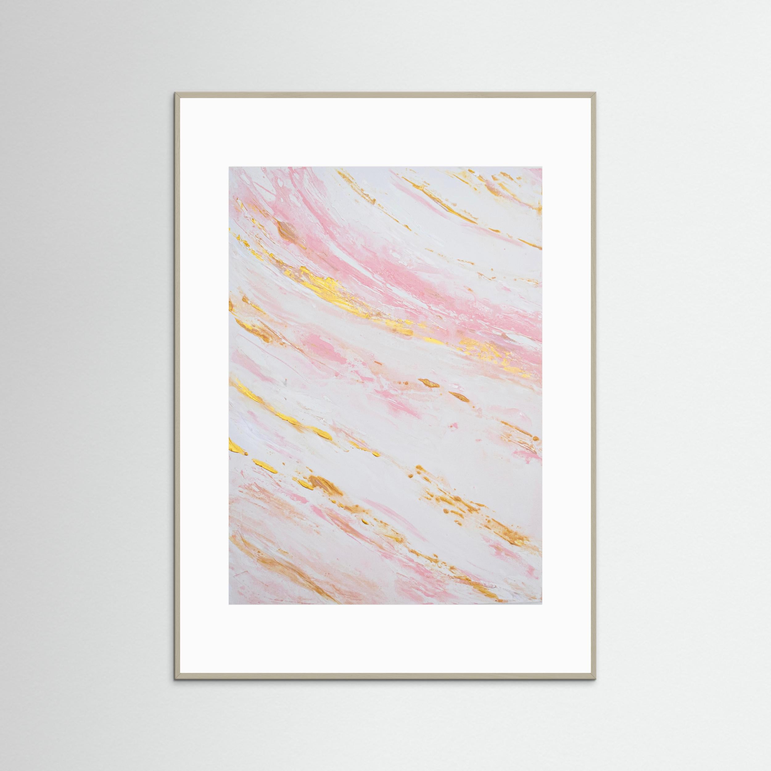 Fine Art Paper Print: "Blush Tides Piece 1"