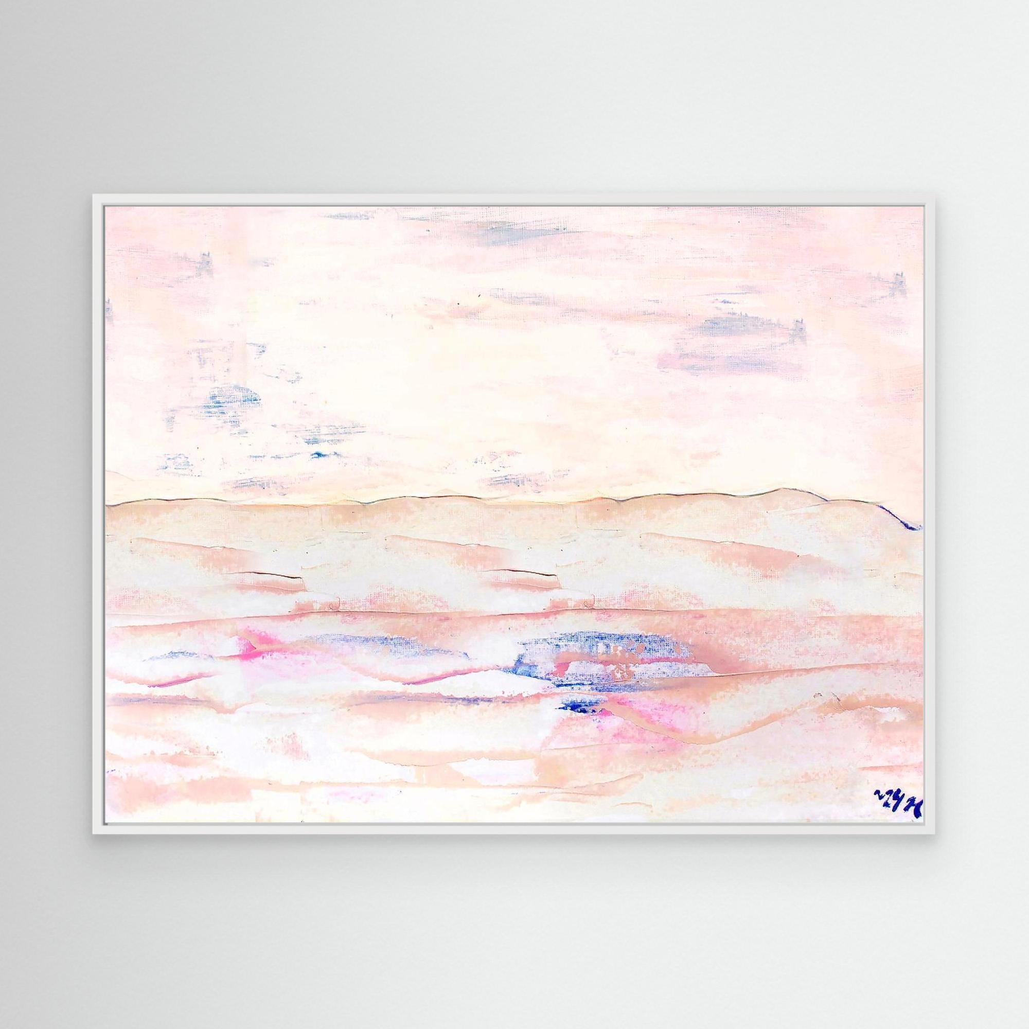 Canvas Print: "White sand beach" dusty pink