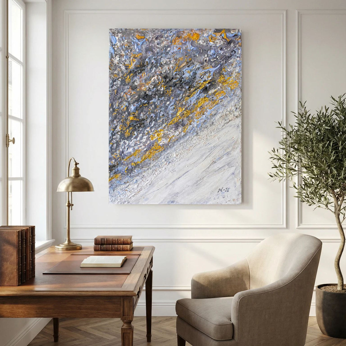 Canvas Print "Glimmering Sea Passage"