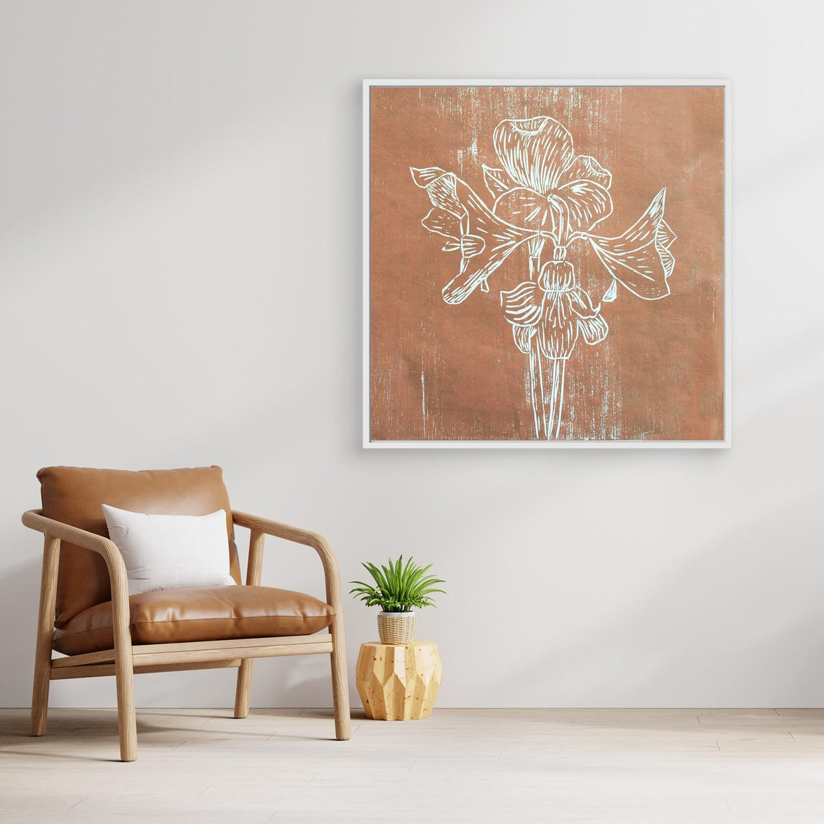 Canvas Print: "Brown Amaryllis"