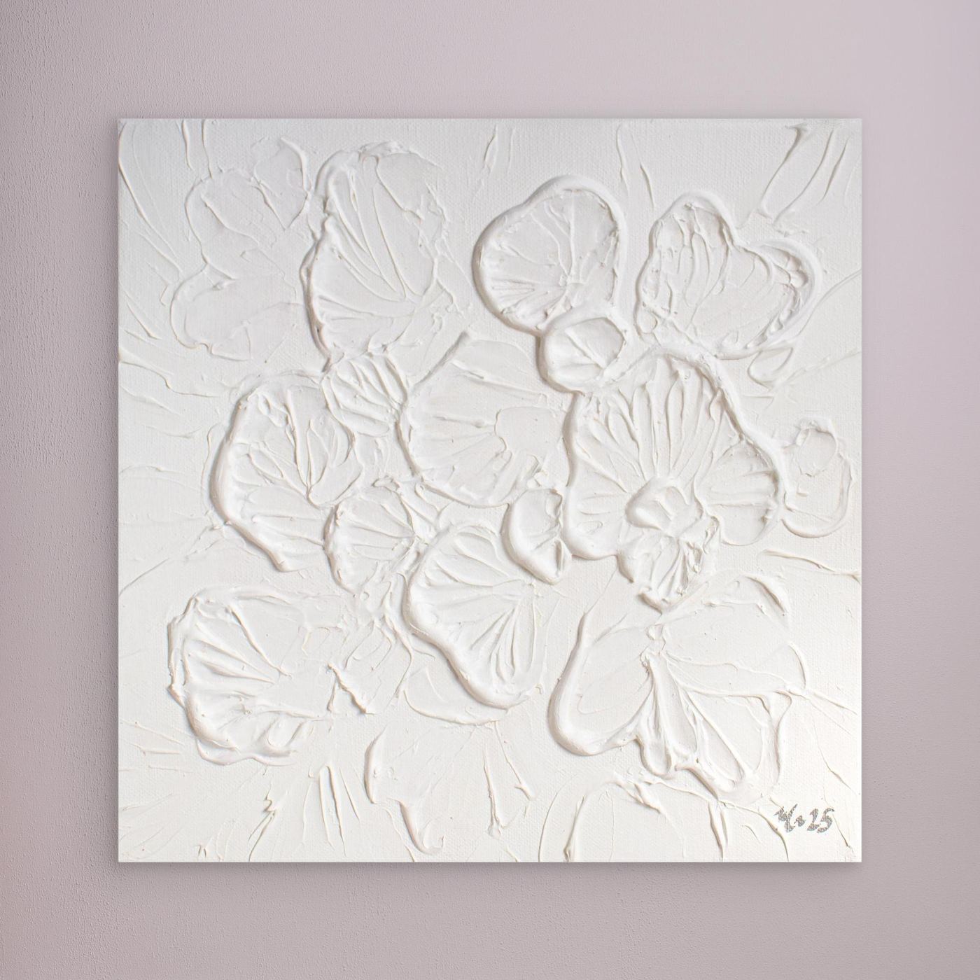 Canvas Print: "Soft White Bloom"