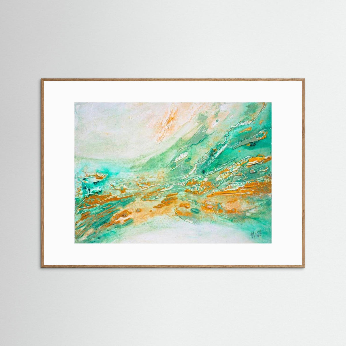 Fine Art Paper print: "Golden Current"