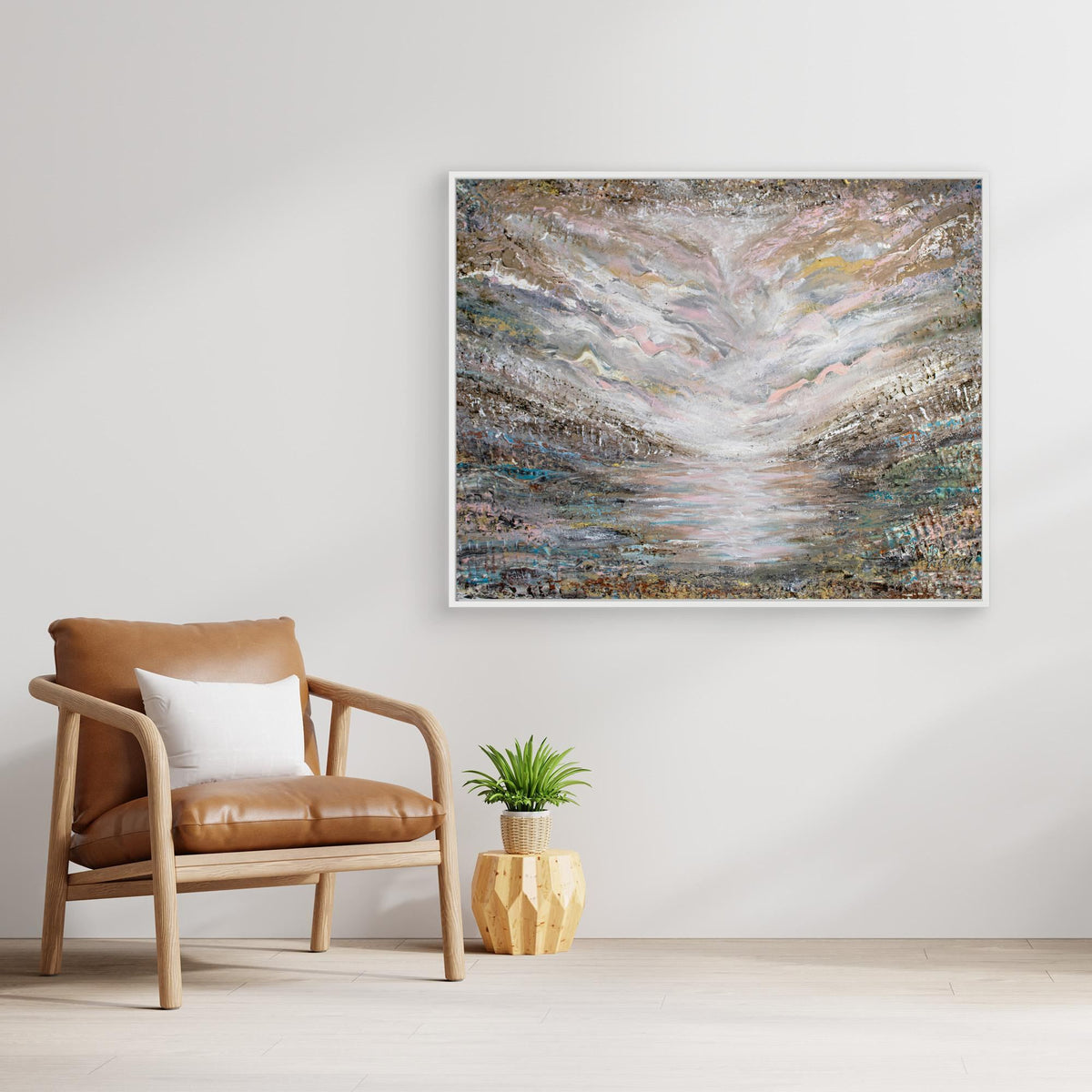 Canvas Print: "Shades of Pink"