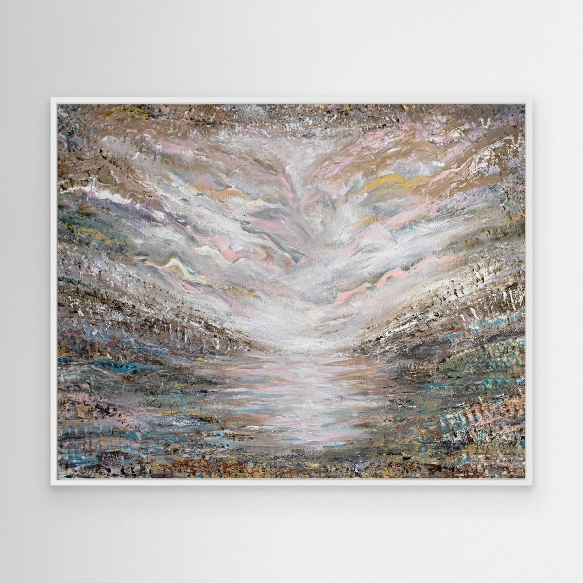 Canvas Print: "Shades of Pink"