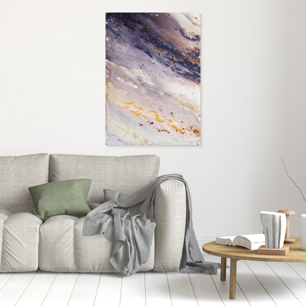 Canvas Print: "Marble Wave" piece 2 