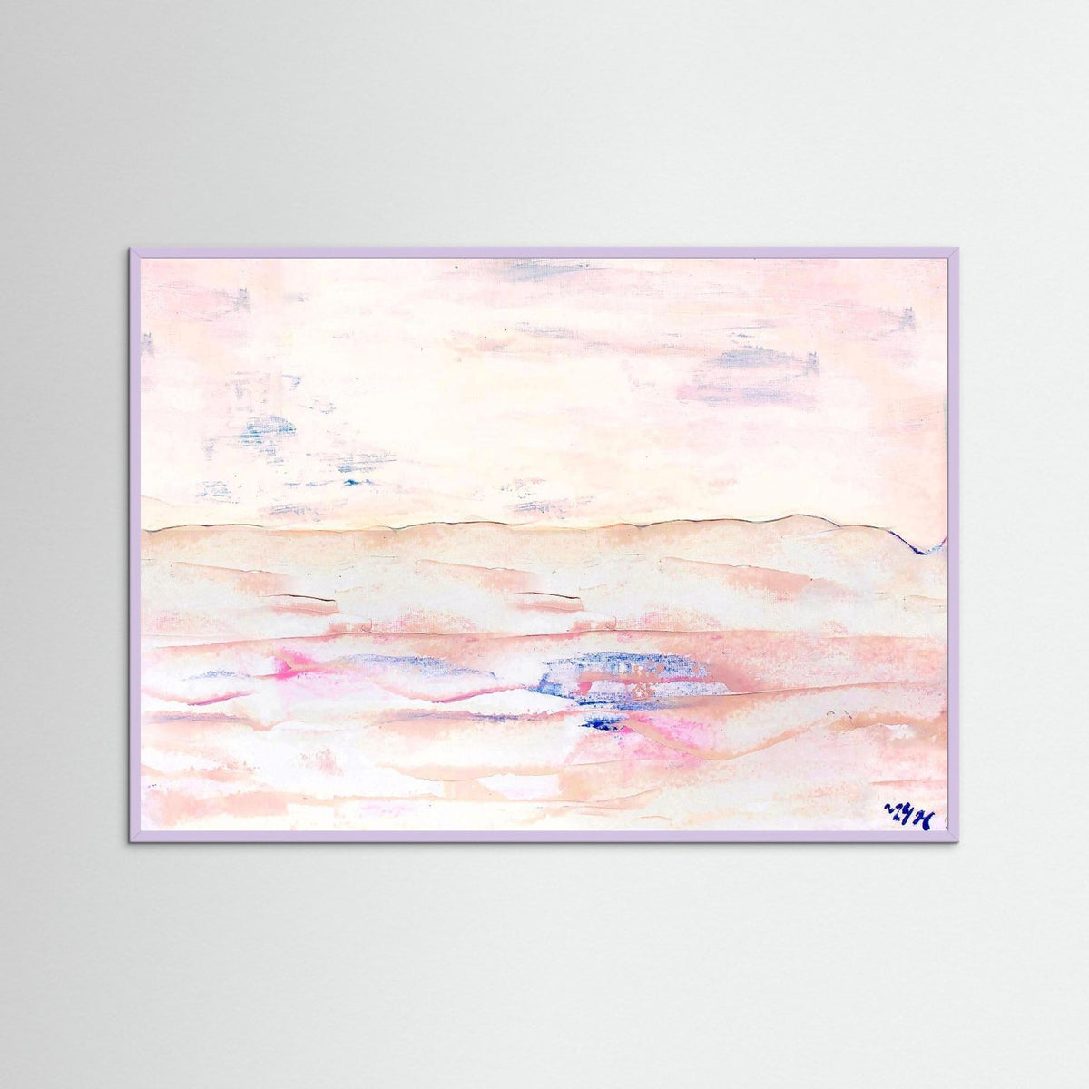 Fine Art Paper Print: "White sand beach" dusty pink