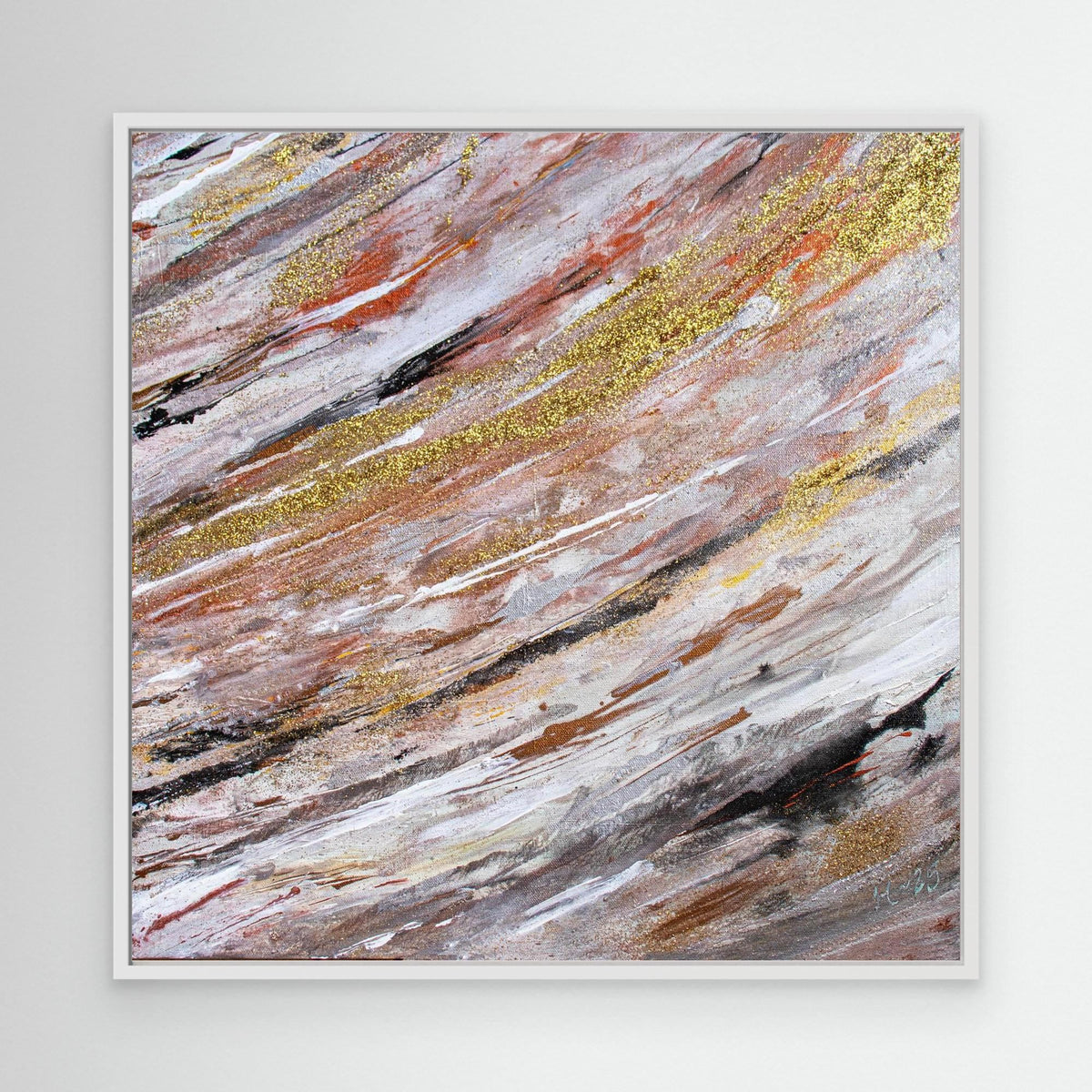 Canvas Print: " Golden wave" piece 2