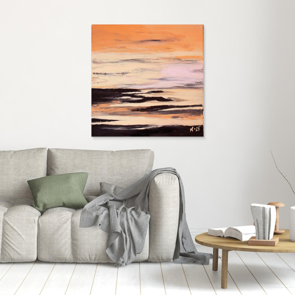Canvas Print: Coral Beach piece 2 