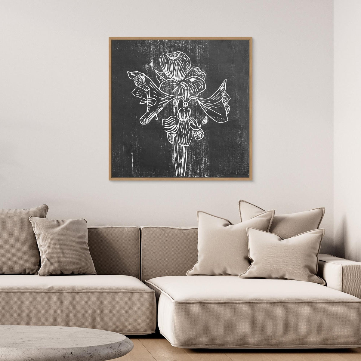 Canvas Print: "Black Amaryllis"