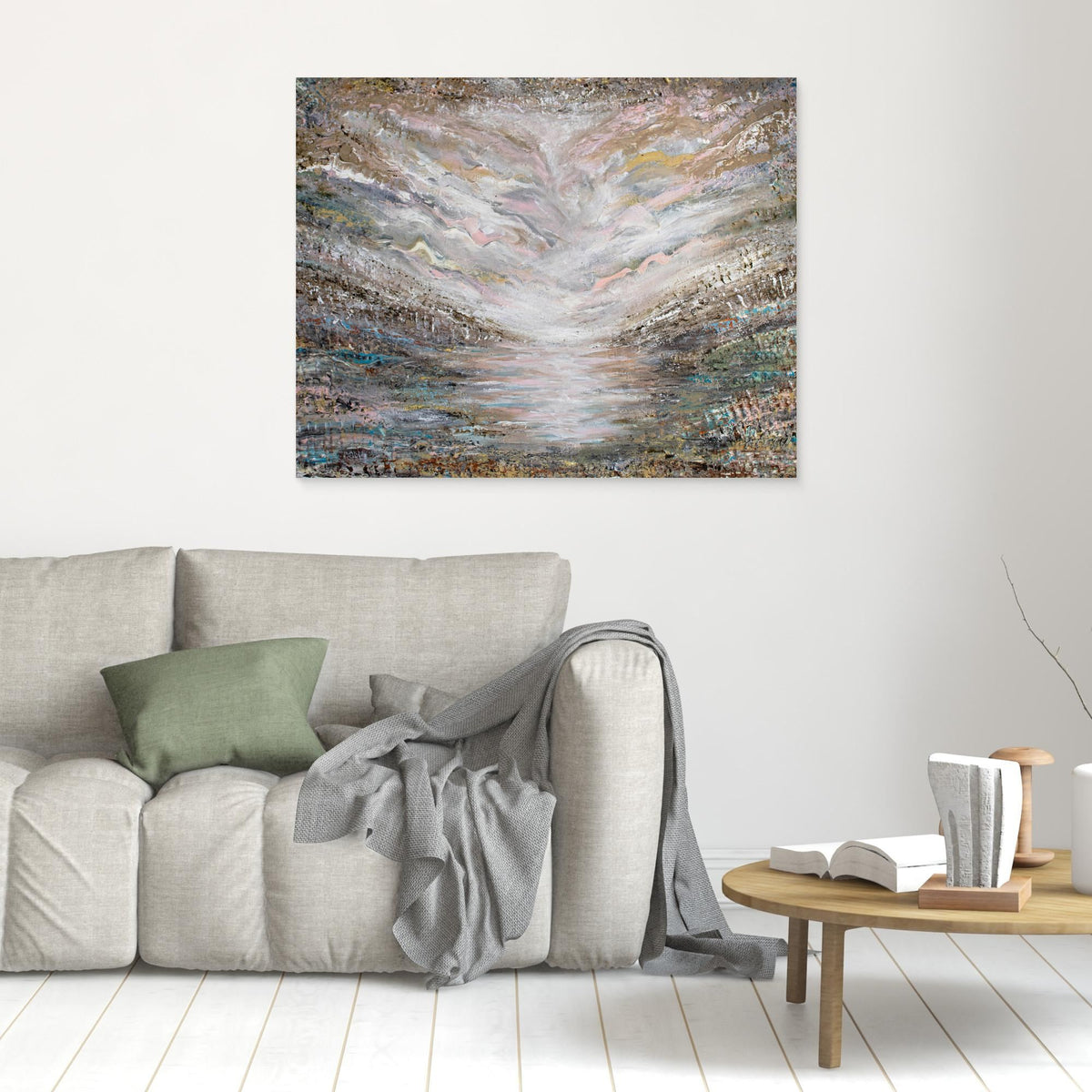Canvas Print: "Shades of Pink"