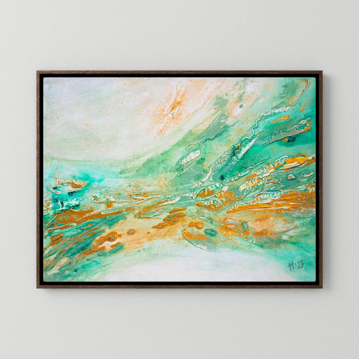 Canvas Print: "Golden current"