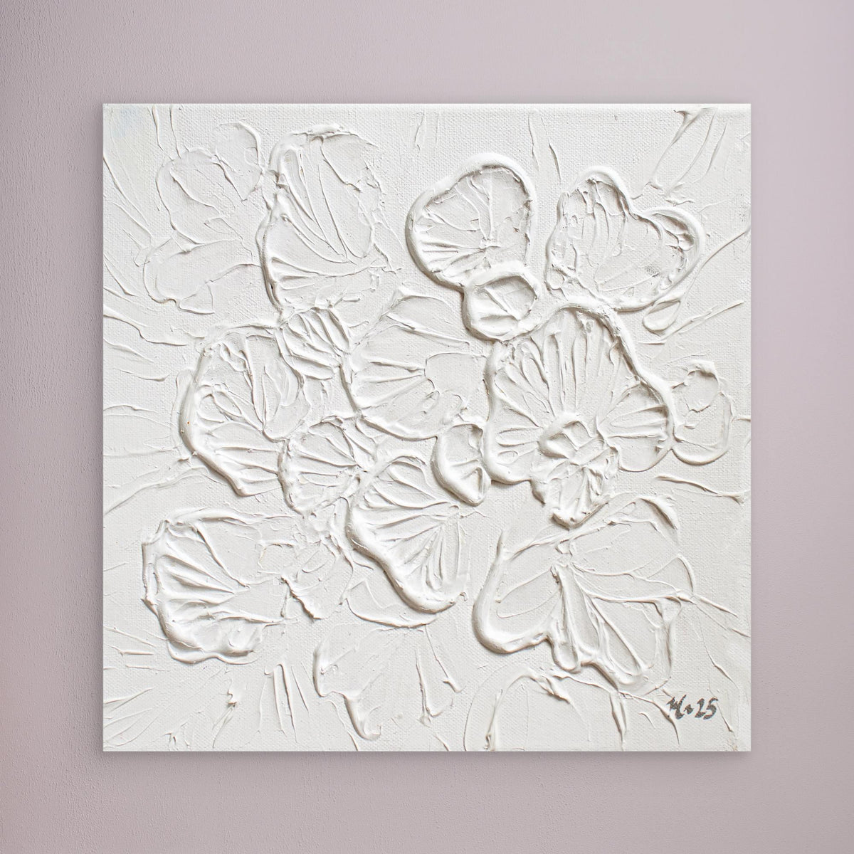 Canvas Print: "Soft White Bloom"