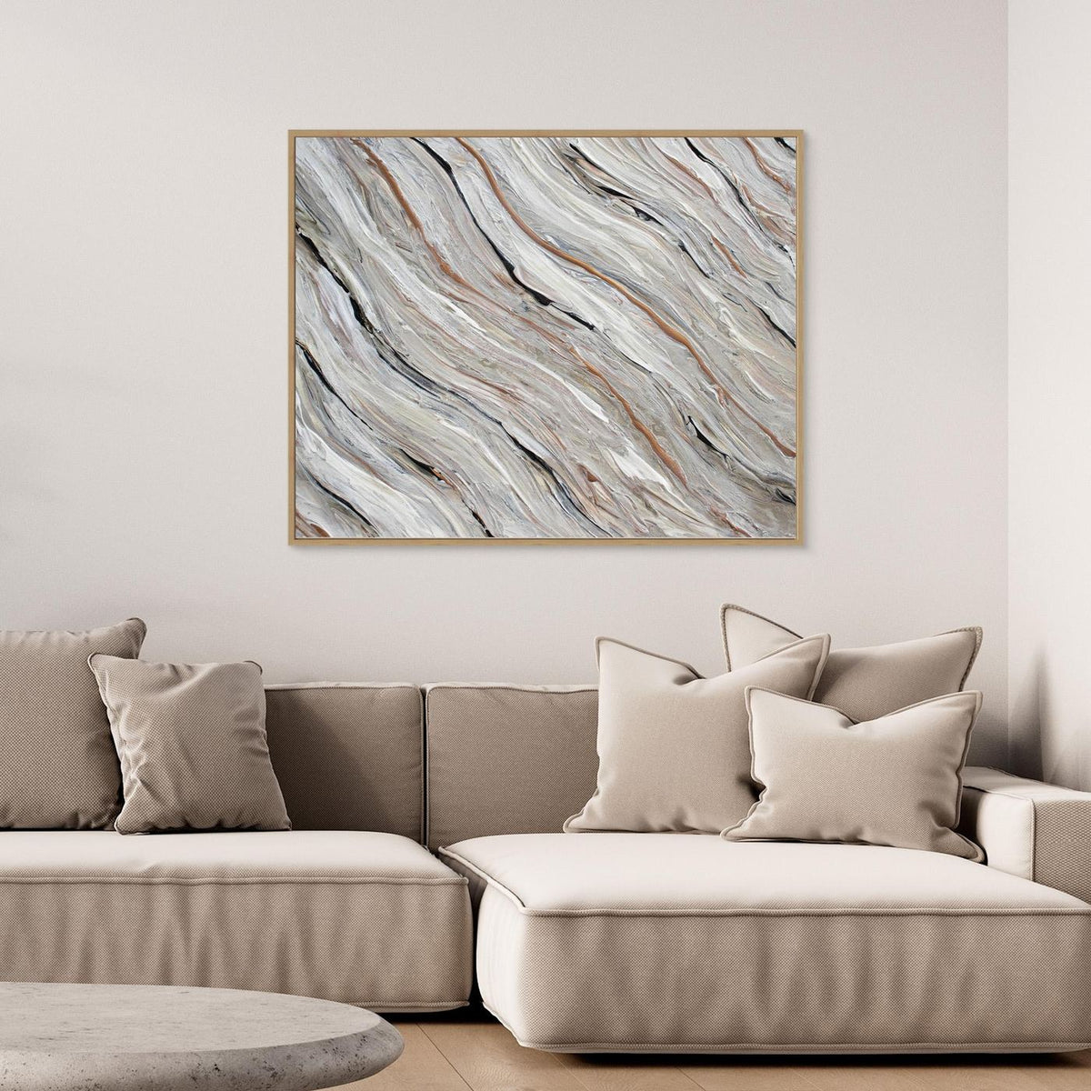 Canvas Print: "Beige Tide"