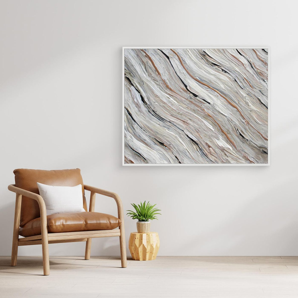Canvas Print: "Beige Tide"