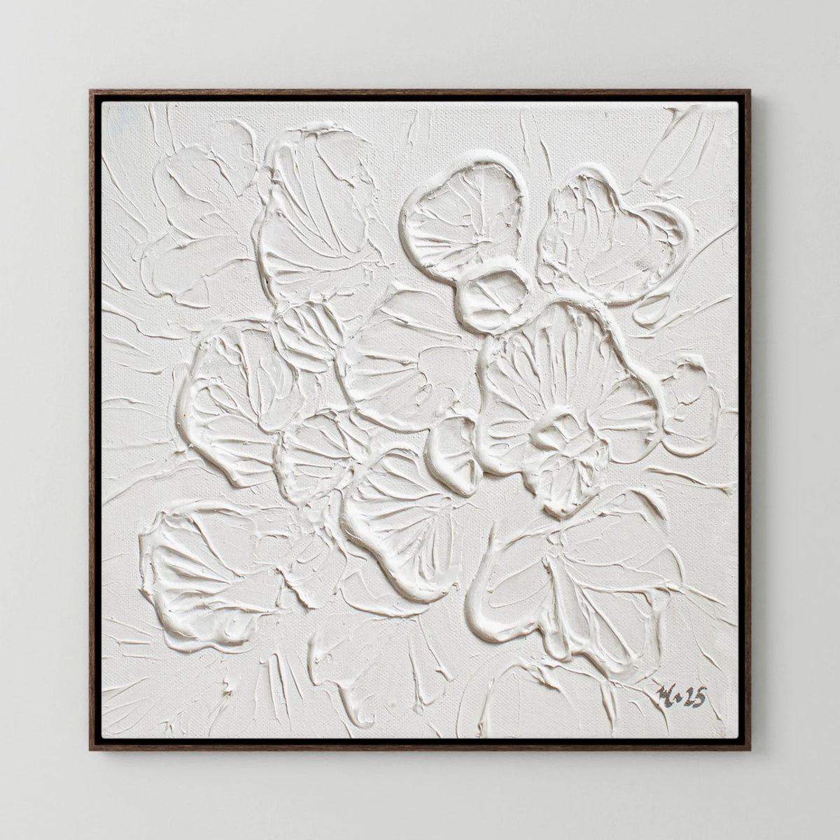 Canvas Print: "Soft White Bloom"