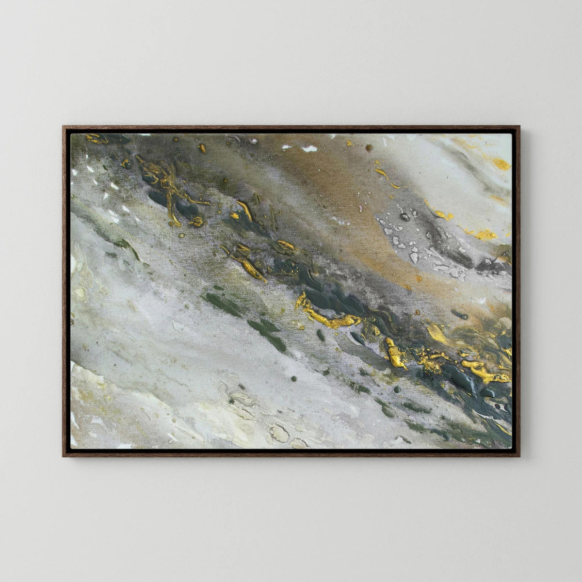 Canvas Print: "Marble wave gray"
